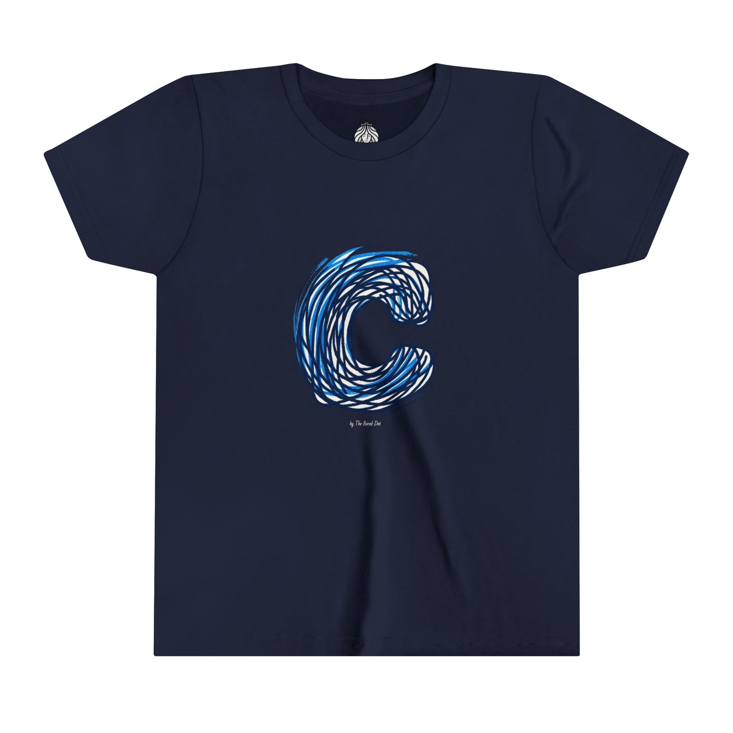 Scribbles (Letter C) T-Shirt - Youth Short Sleeve Tee