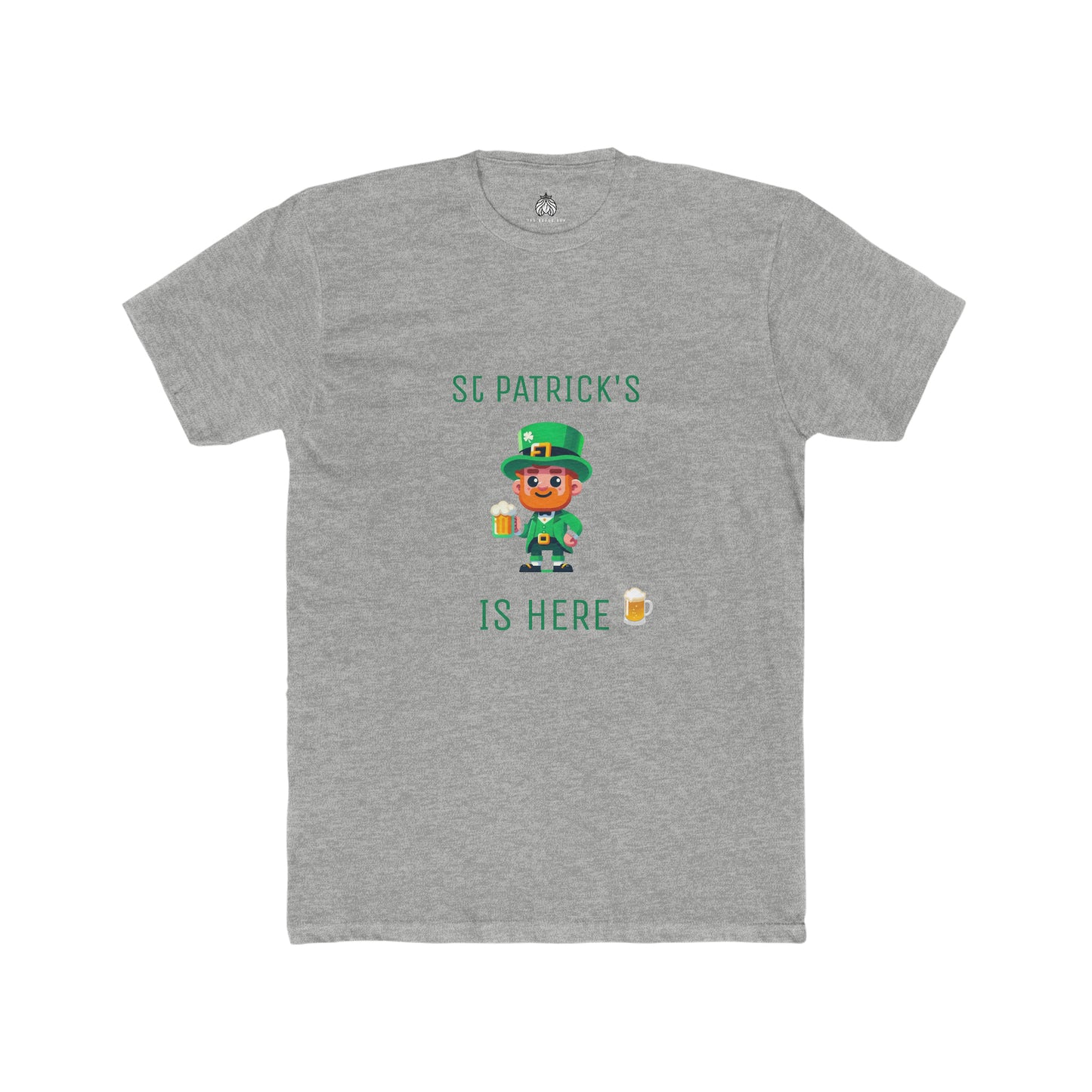 Saint Patrick's Is Here T-Shirt (Male Leprechaun) - Men