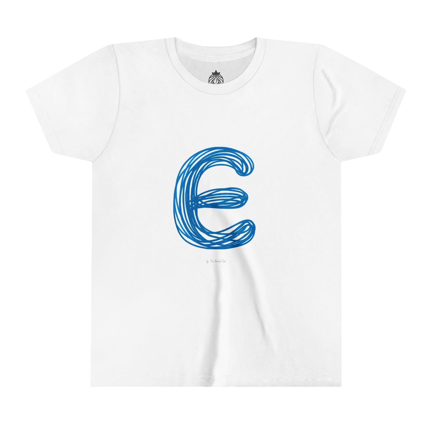 Scribbles (Letter E) T-Shirt - Youth Short Sleeve Tee
