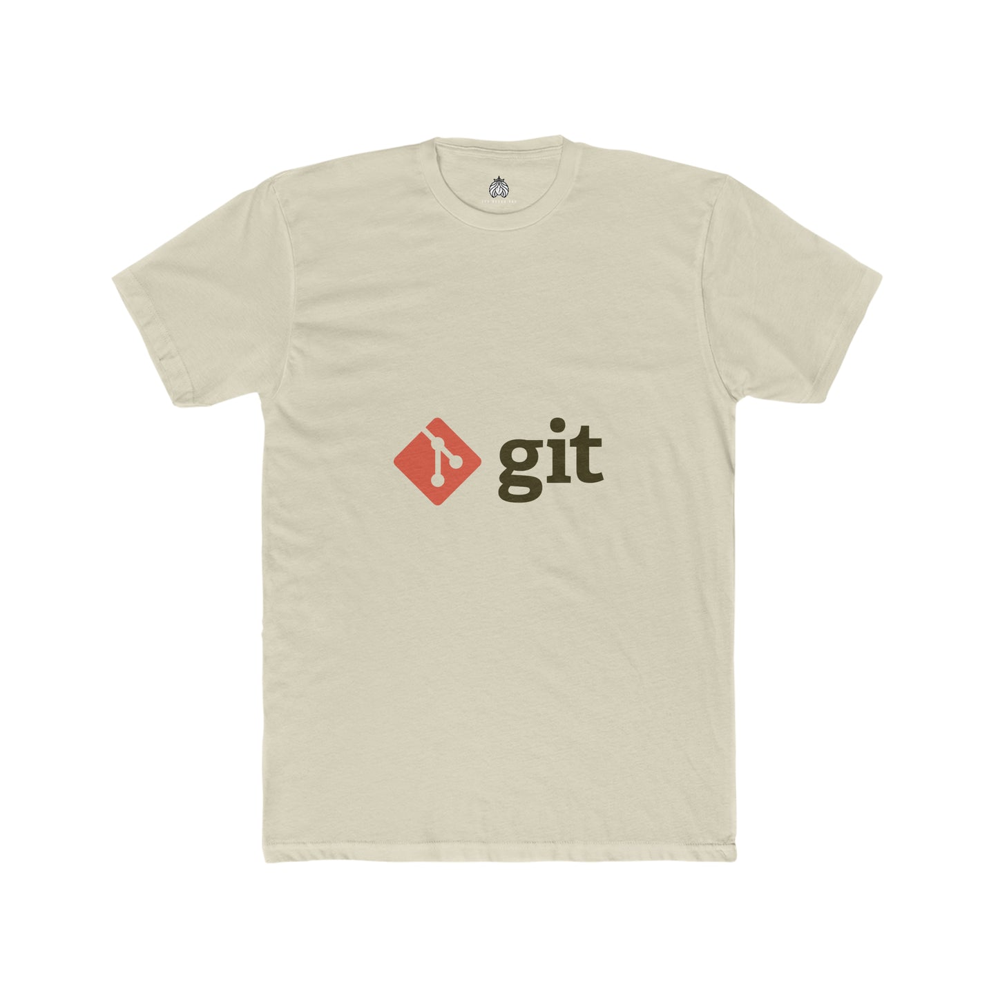 Git Logo & Text (Red) - Men T-Shirt