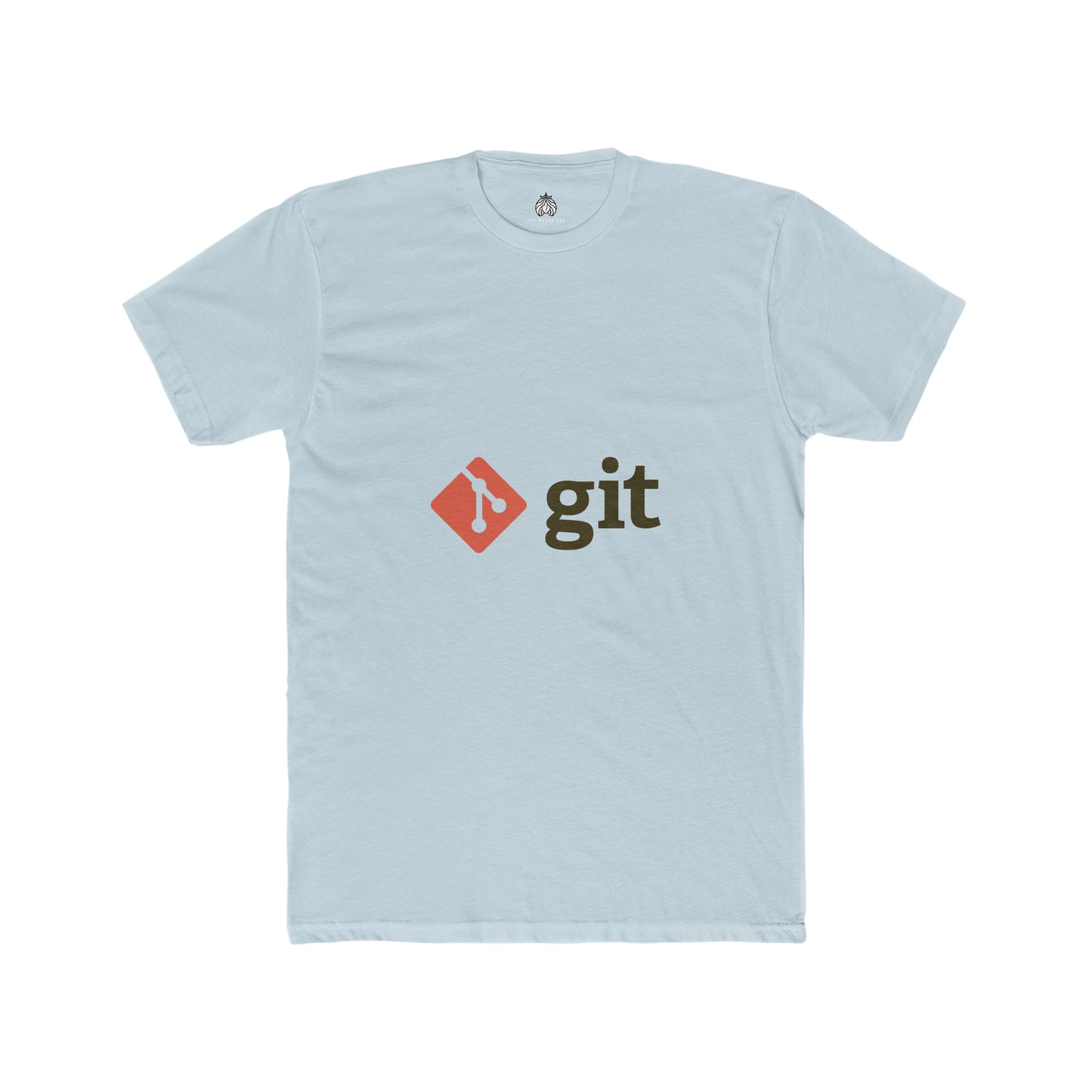 Git Logo & Text (Red) - Men T-Shirt