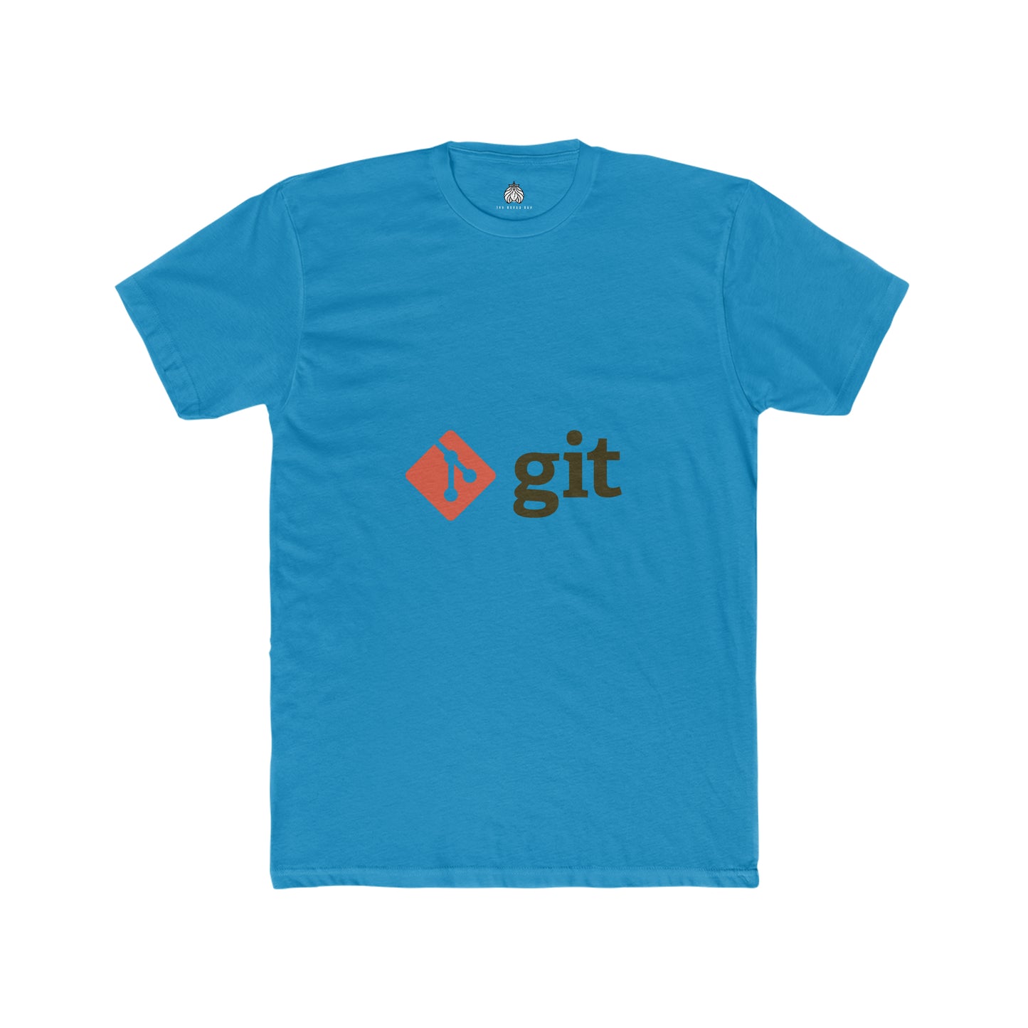 Git Logo & Text (Red) - Men T-Shirt