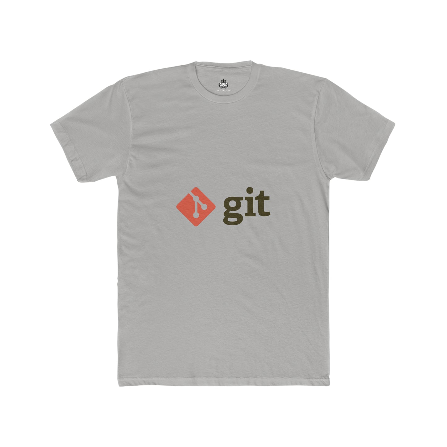 Git Logo & Text (Red) - Men T-Shirt