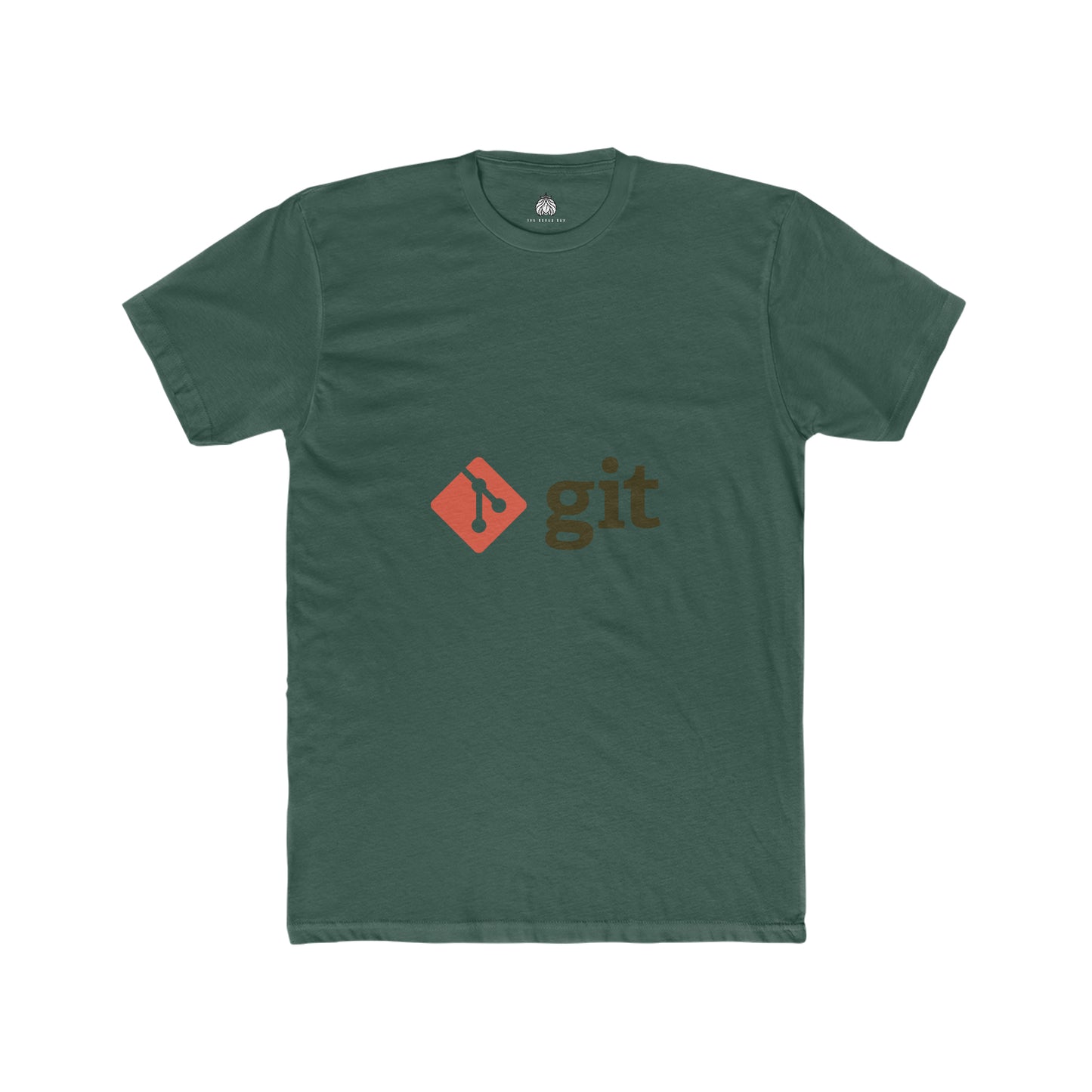 Git Logo & Text (Red) - Men T-Shirt