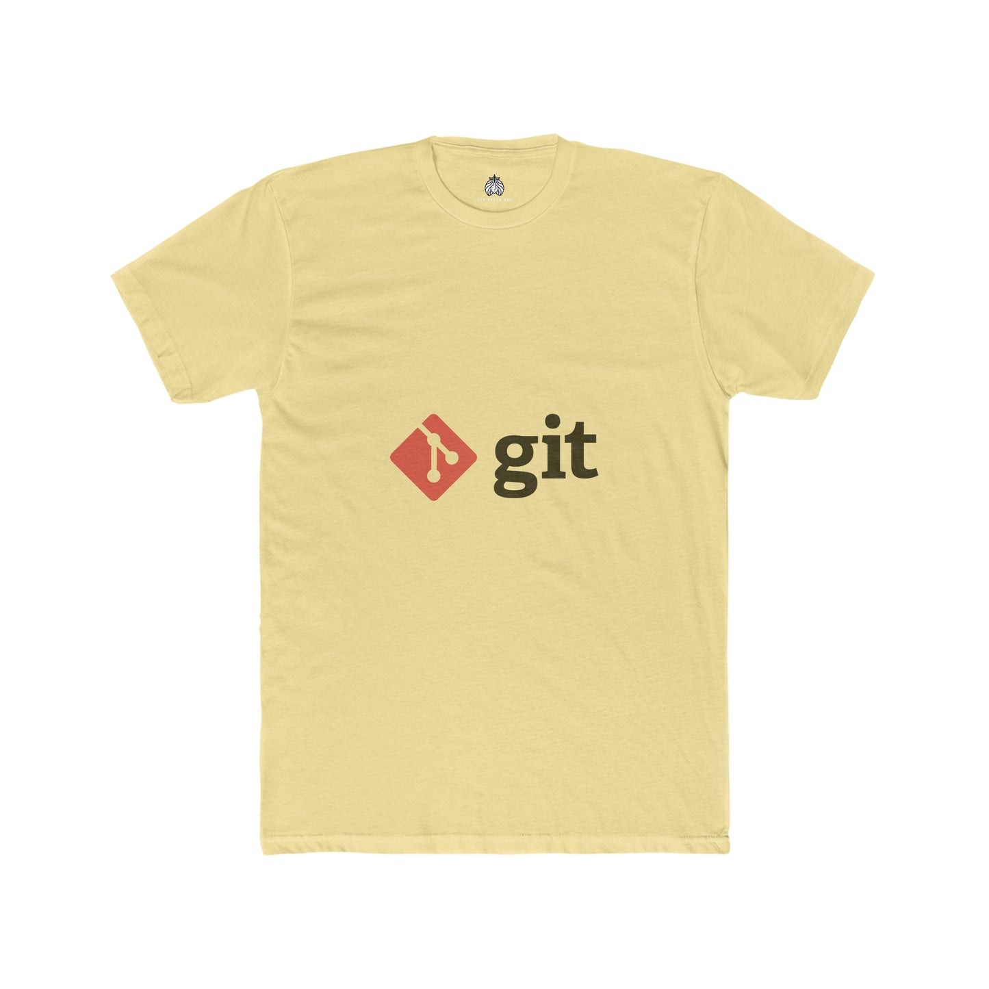 Git Logo & Text (Red) - Men T-Shirt