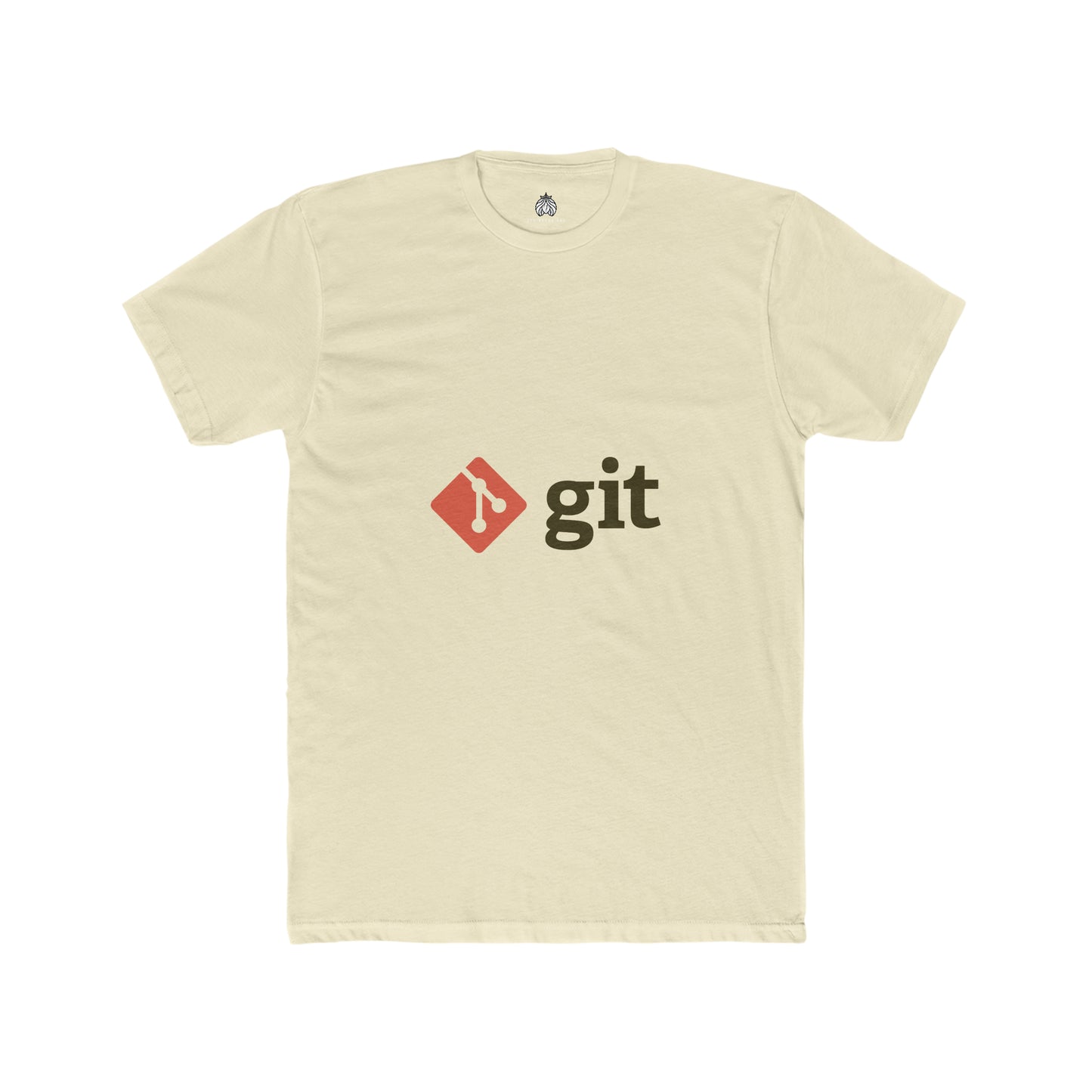 Git Logo & Text (Red) - Men T-Shirt