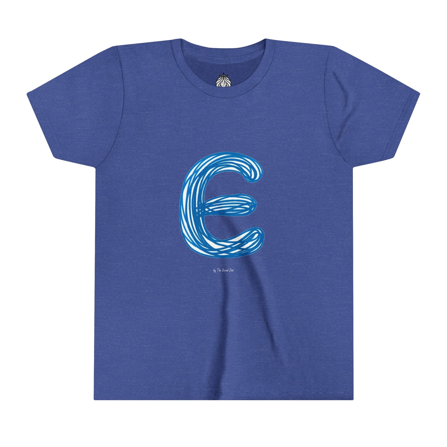 Scribbles (Letter E) T-Shirt - Youth Short Sleeve Tee
