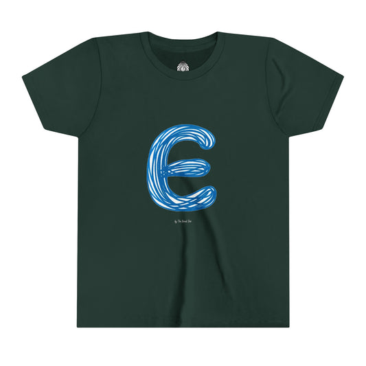Scribbles (Letter E) T-Shirt - Youth Short Sleeve Tee