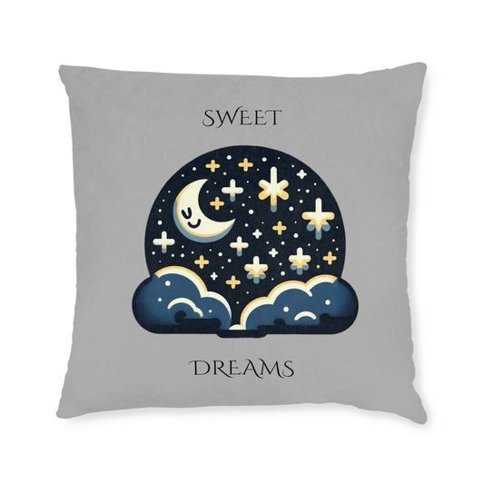 Sweet Dreams (Gray) - Square Pillow