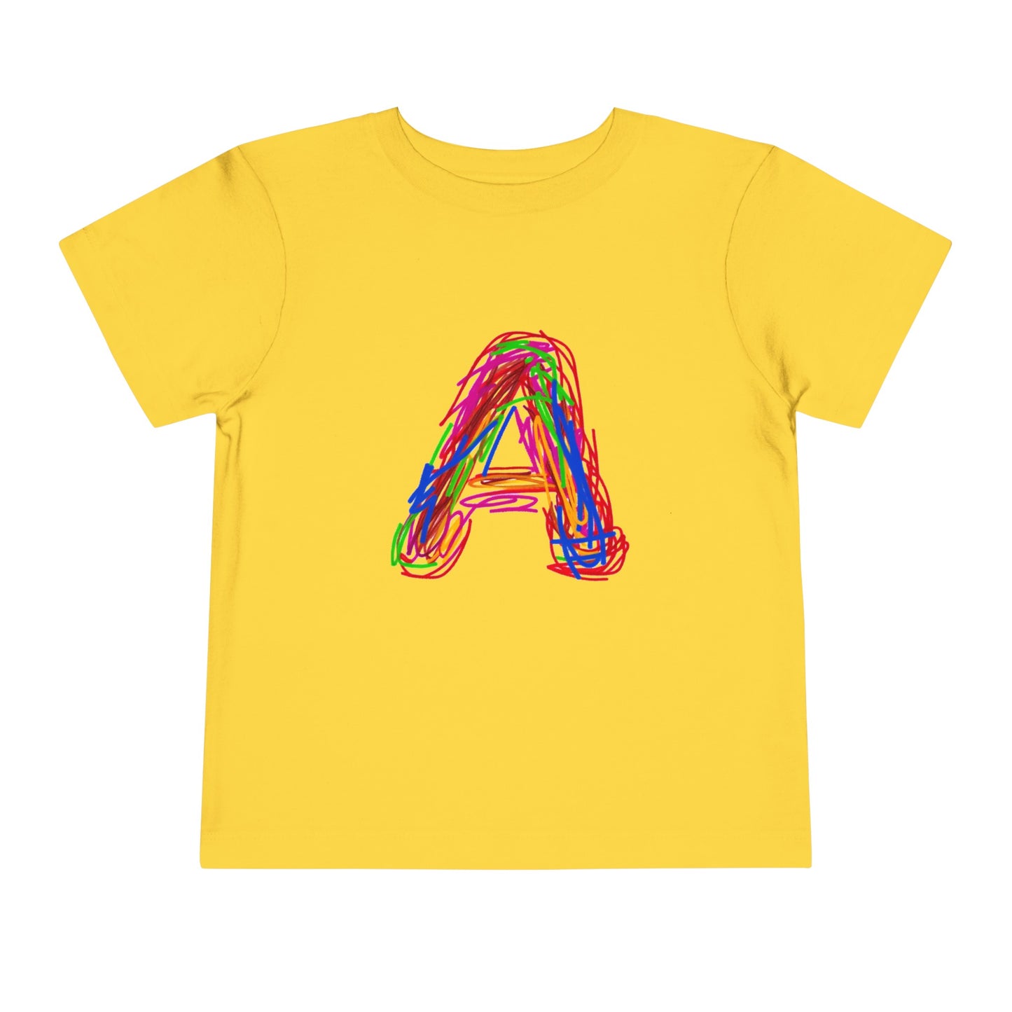 Scribbles (Letter A) T-Shirt - Toddler Short Sleeve Tee