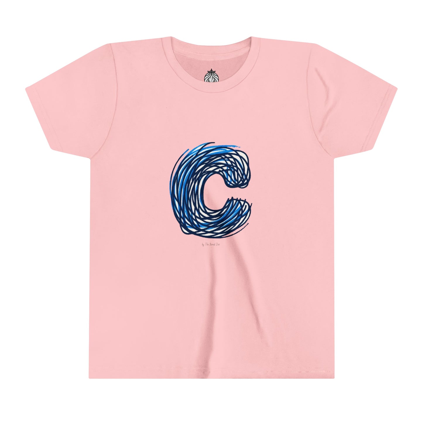 Scribbles (Letter C) T-Shirt - Youth Short Sleeve Tee
