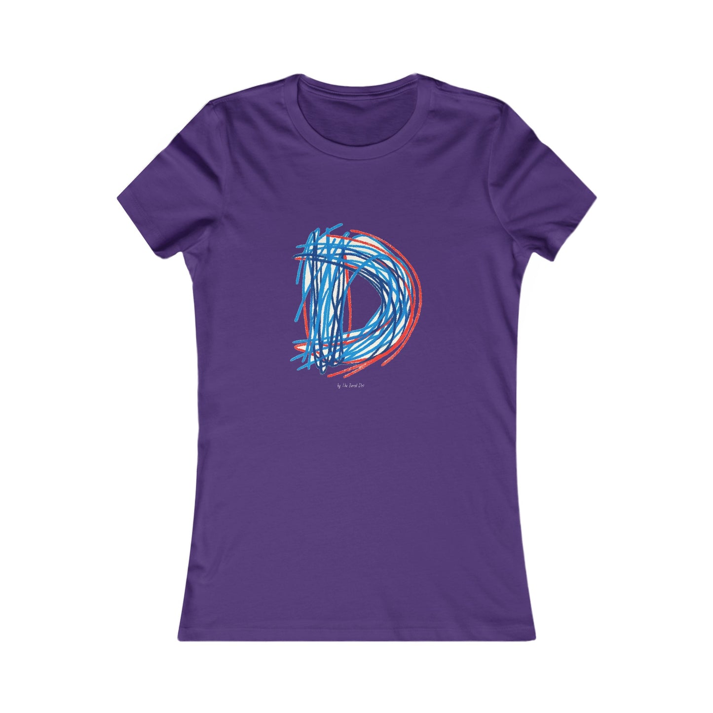 Scribbles (Letter D) T-shirt - Women's Favorite Tee