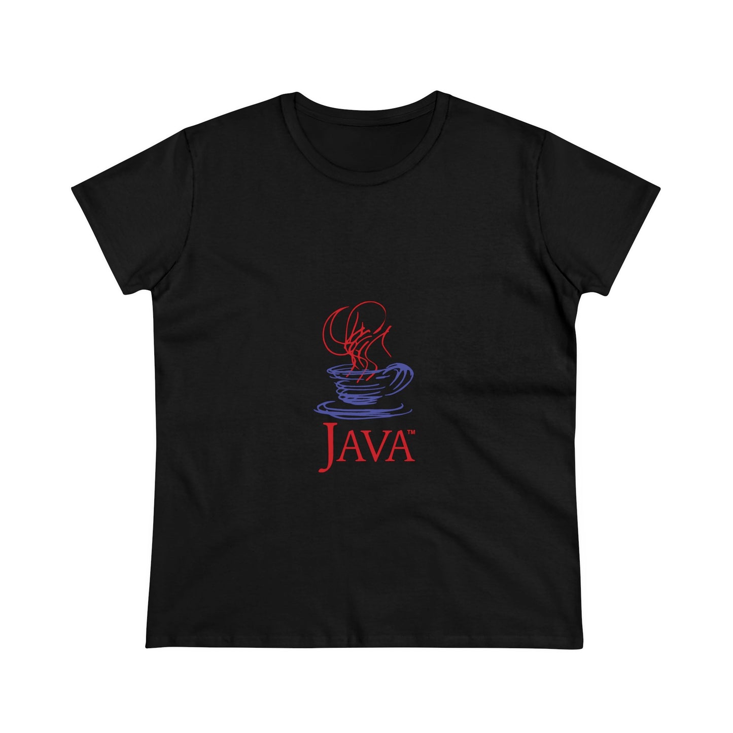 Java Retro Logo T-shirt - Women's Midweight Cotton Tee