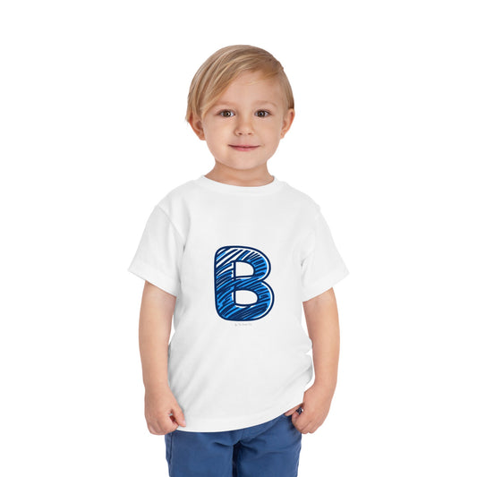 Scribbles (Letter B) T-Shirt - Toddler Short Sleeve Tee