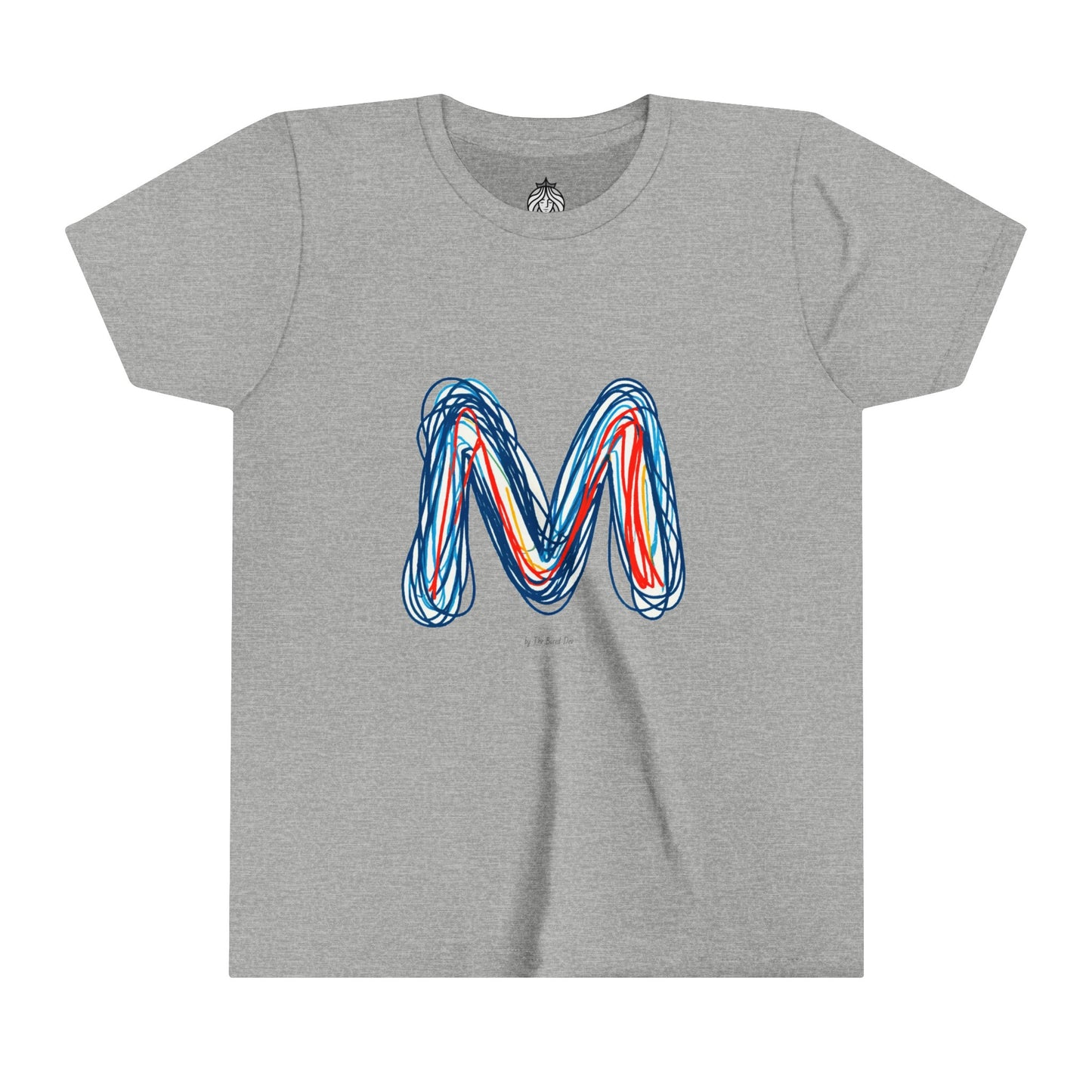 Scribbles (Letter M) T-Shirt - Youth Short Sleeve Tee
