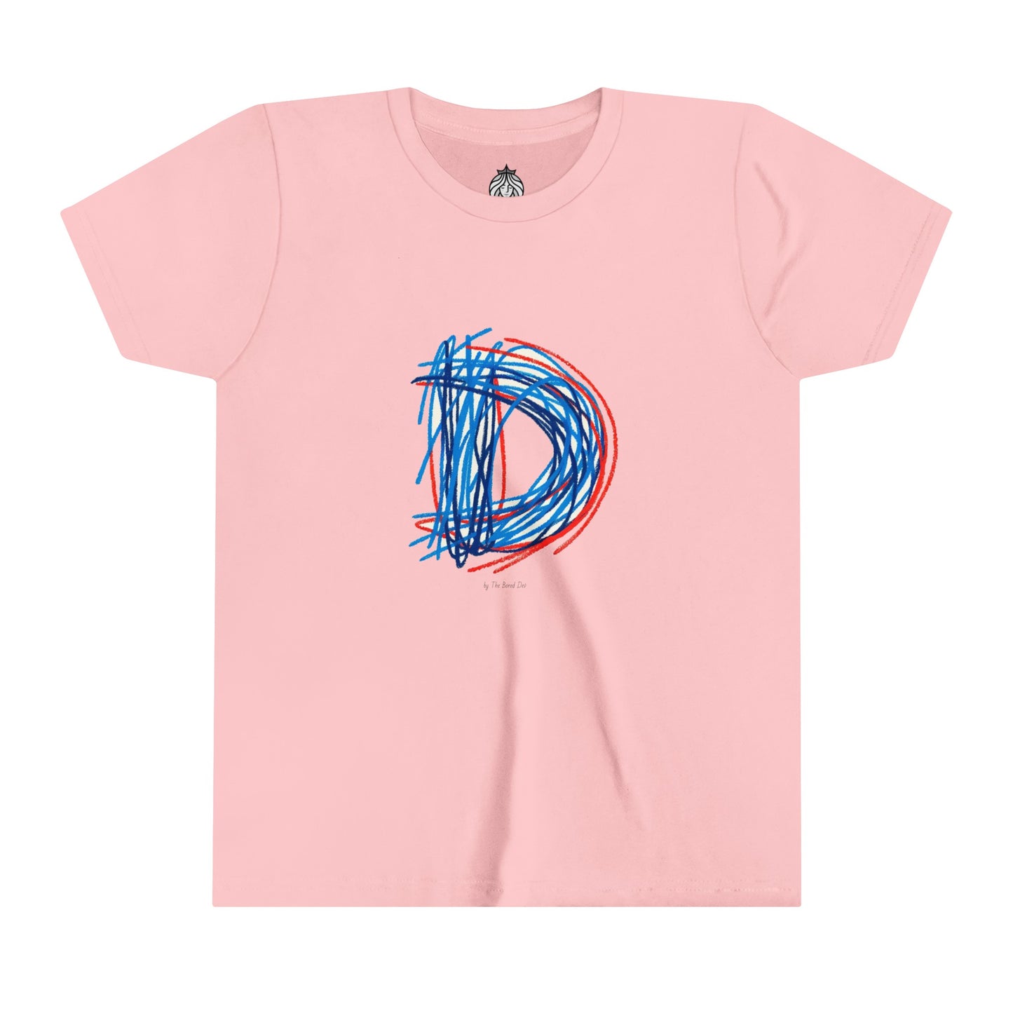 Scribbles (Letter D) T-Shirt - Youth Short Sleeve Tee