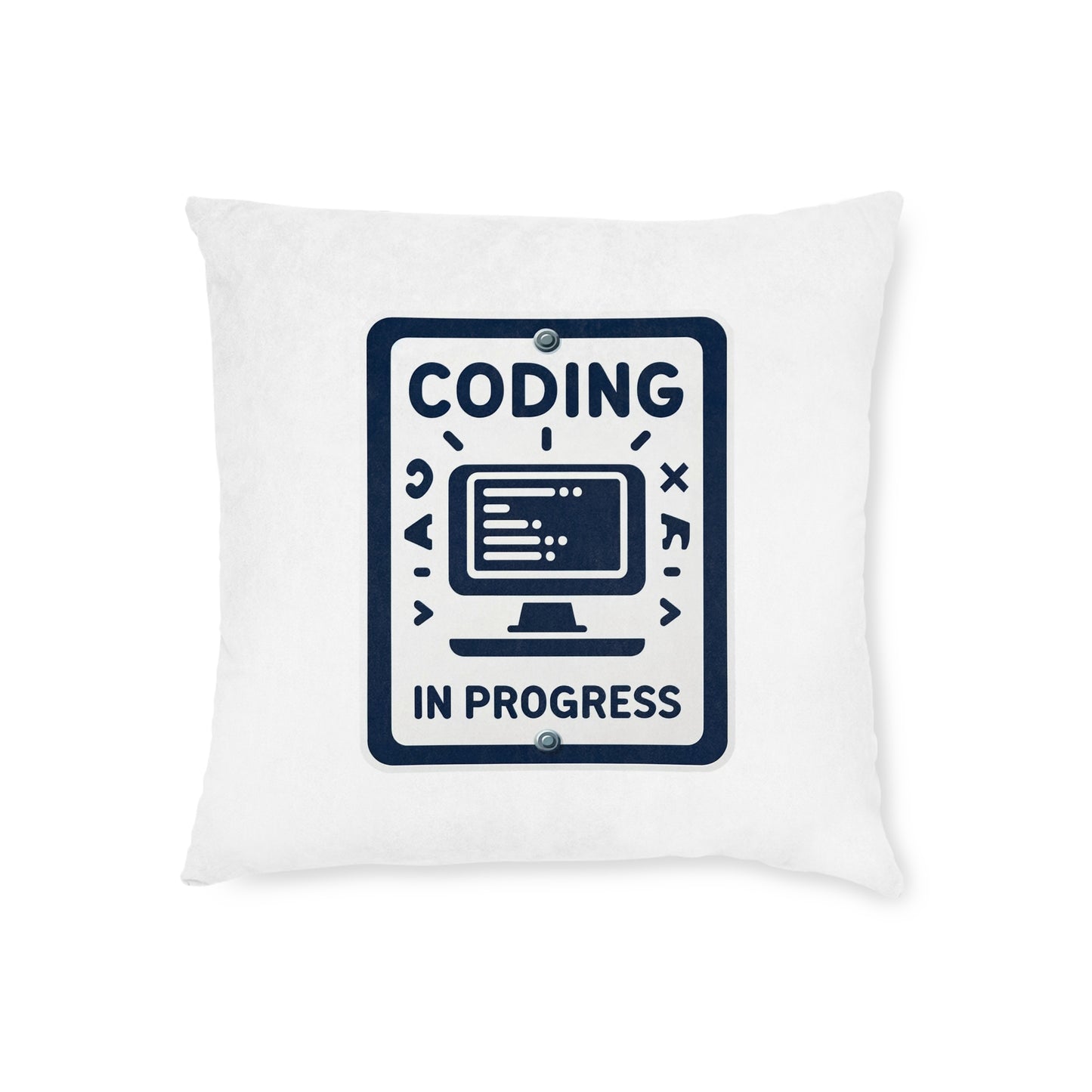 Coding In Progress - Square Pillow