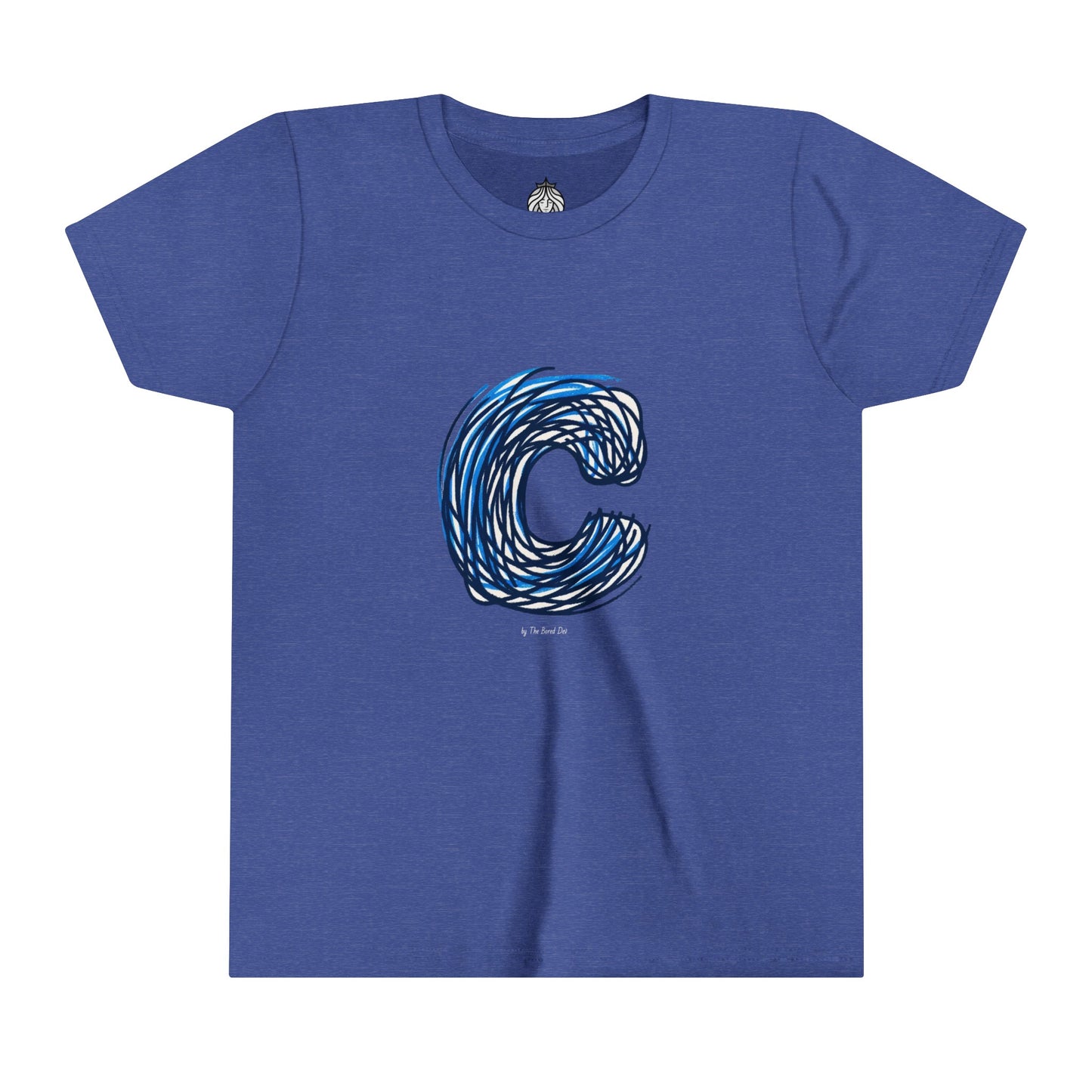 Scribbles (Letter C) T-Shirt - Youth Short Sleeve Tee