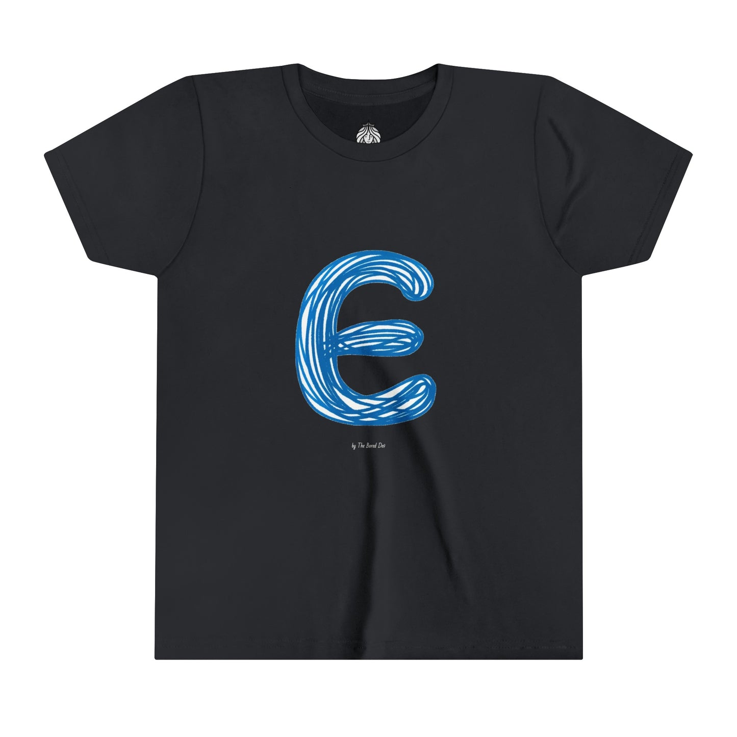 Scribbles (Letter E) T-Shirt - Youth Short Sleeve Tee