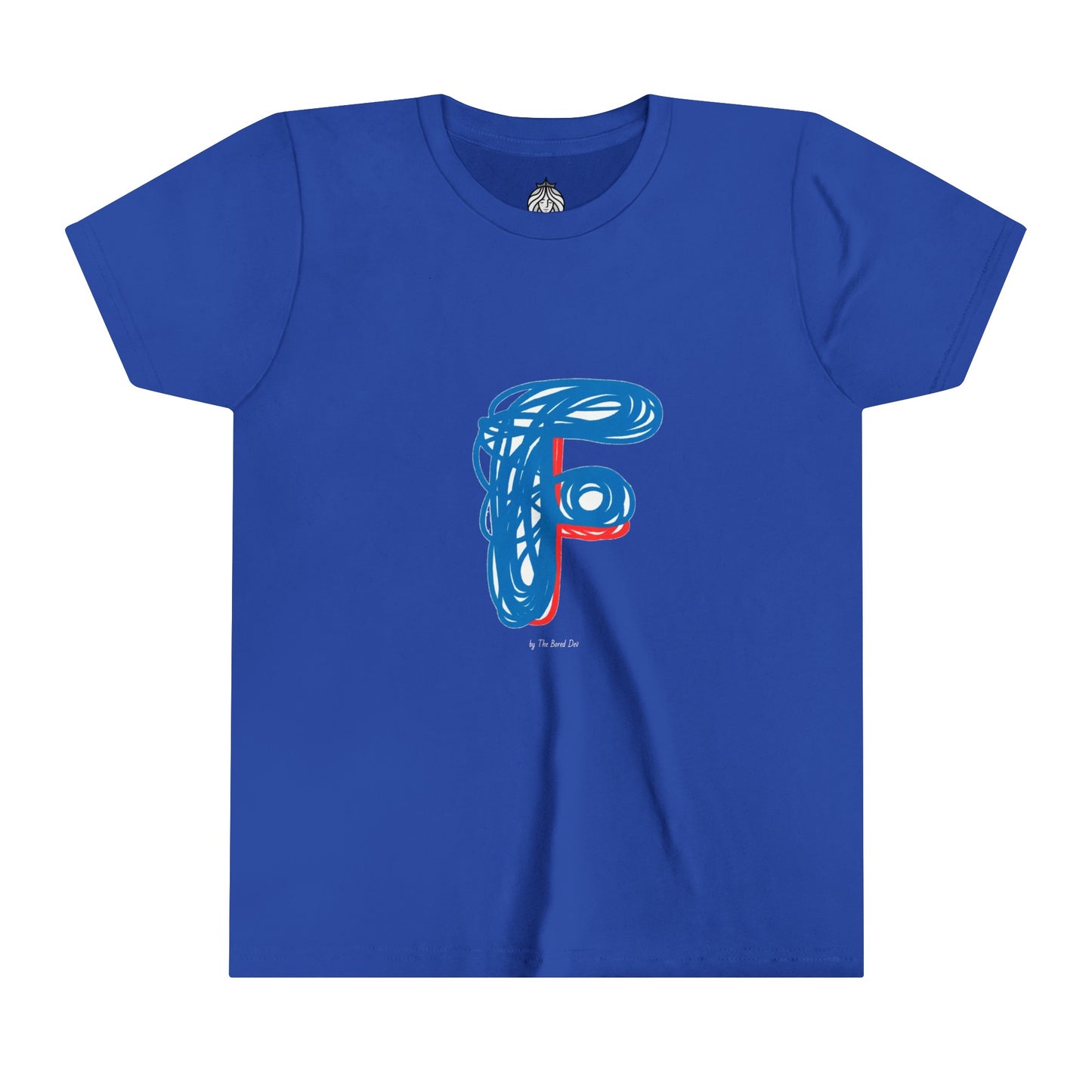 Scribbles (Letter F) T-Shirt - Youth Short Sleeve Tee