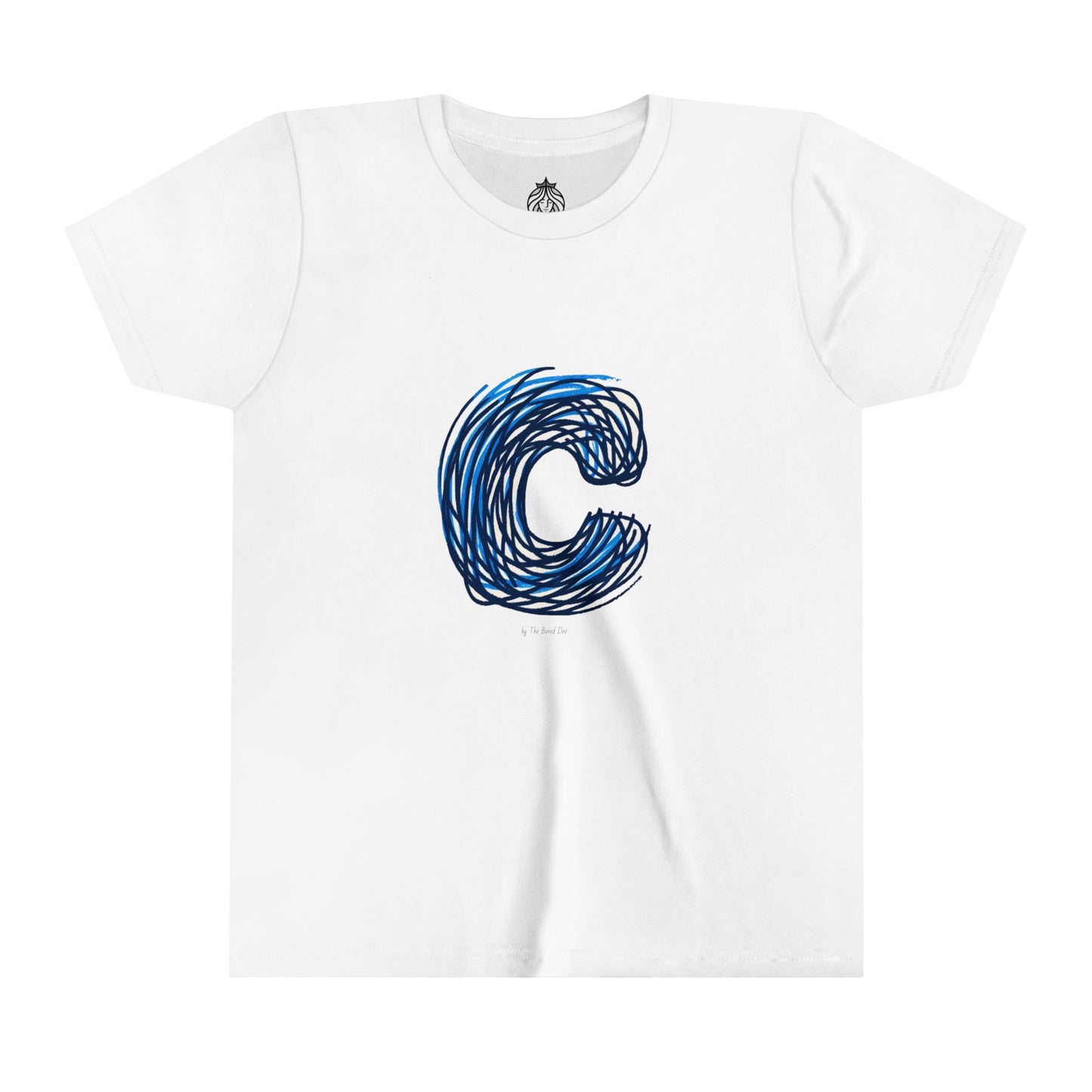 Scribbles (Letter C) T-Shirt - Youth Short Sleeve Tee