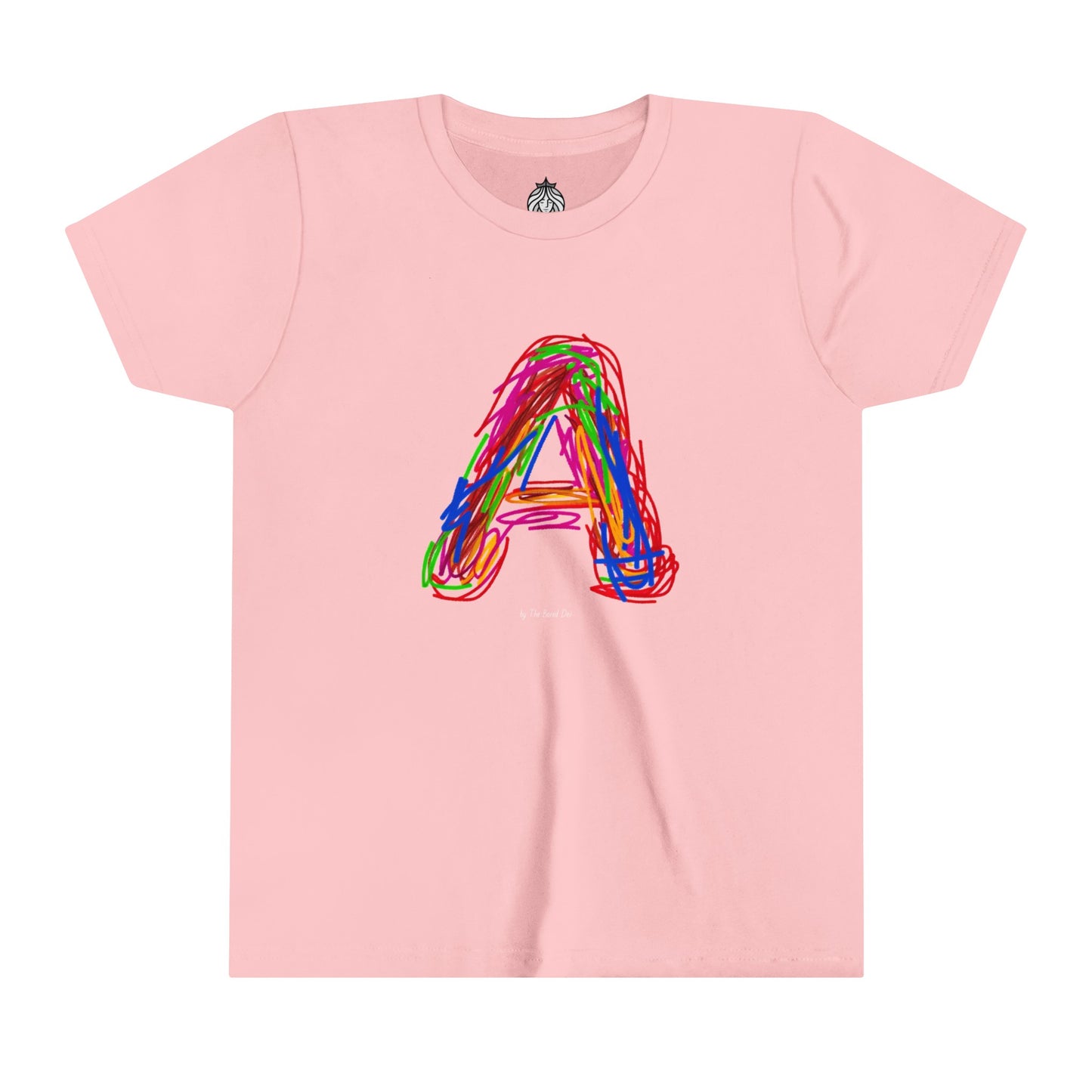 Scribbles (Letter A) T-Shirt - Youth Short Sleeve Tee