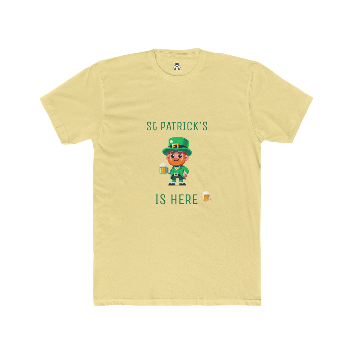 Saint Patrick's Is Here T-Shirt (Male Leprechaun) - Men