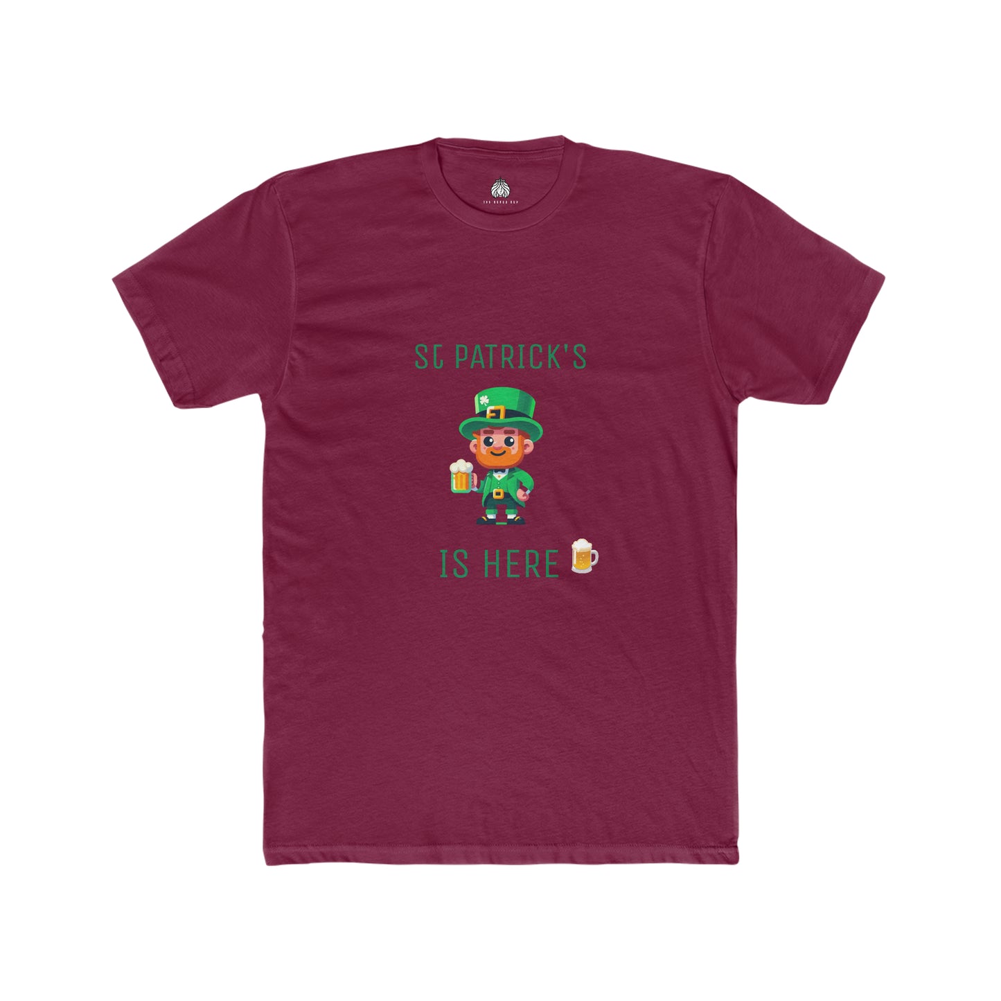 Saint Patrick's Is Here T-Shirt (Male Leprechaun) - Men