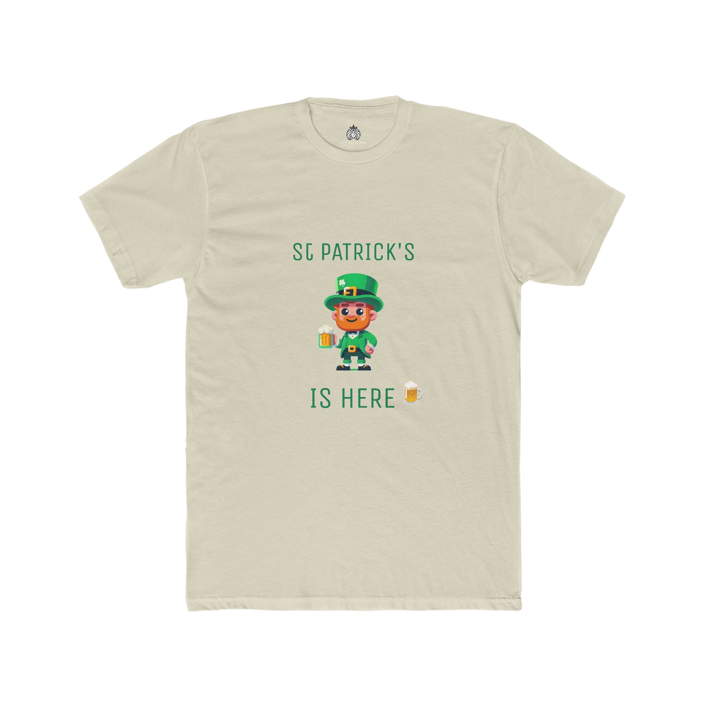 Saint Patrick's Is Here T-Shirt (Male Leprechaun) - Men
