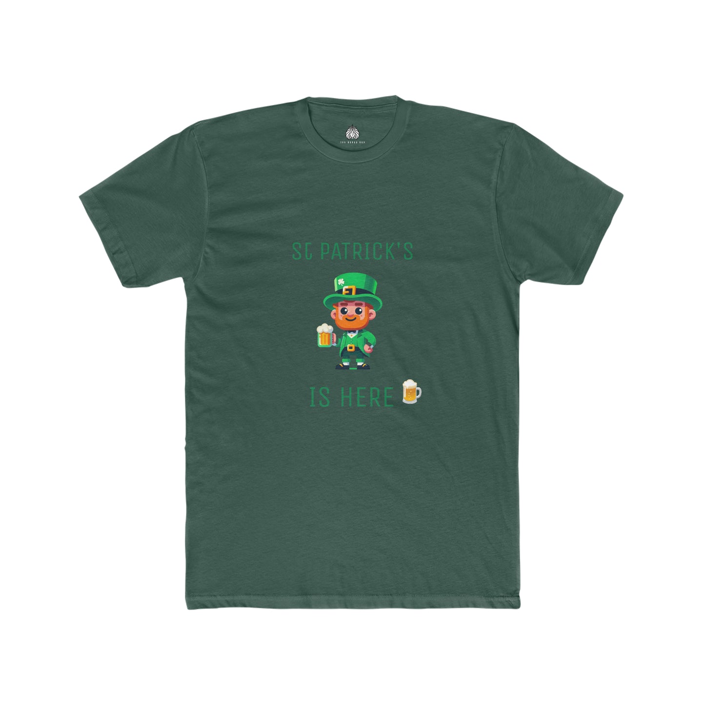 Saint Patrick's Is Here T-Shirt (Male Leprechaun) - Men