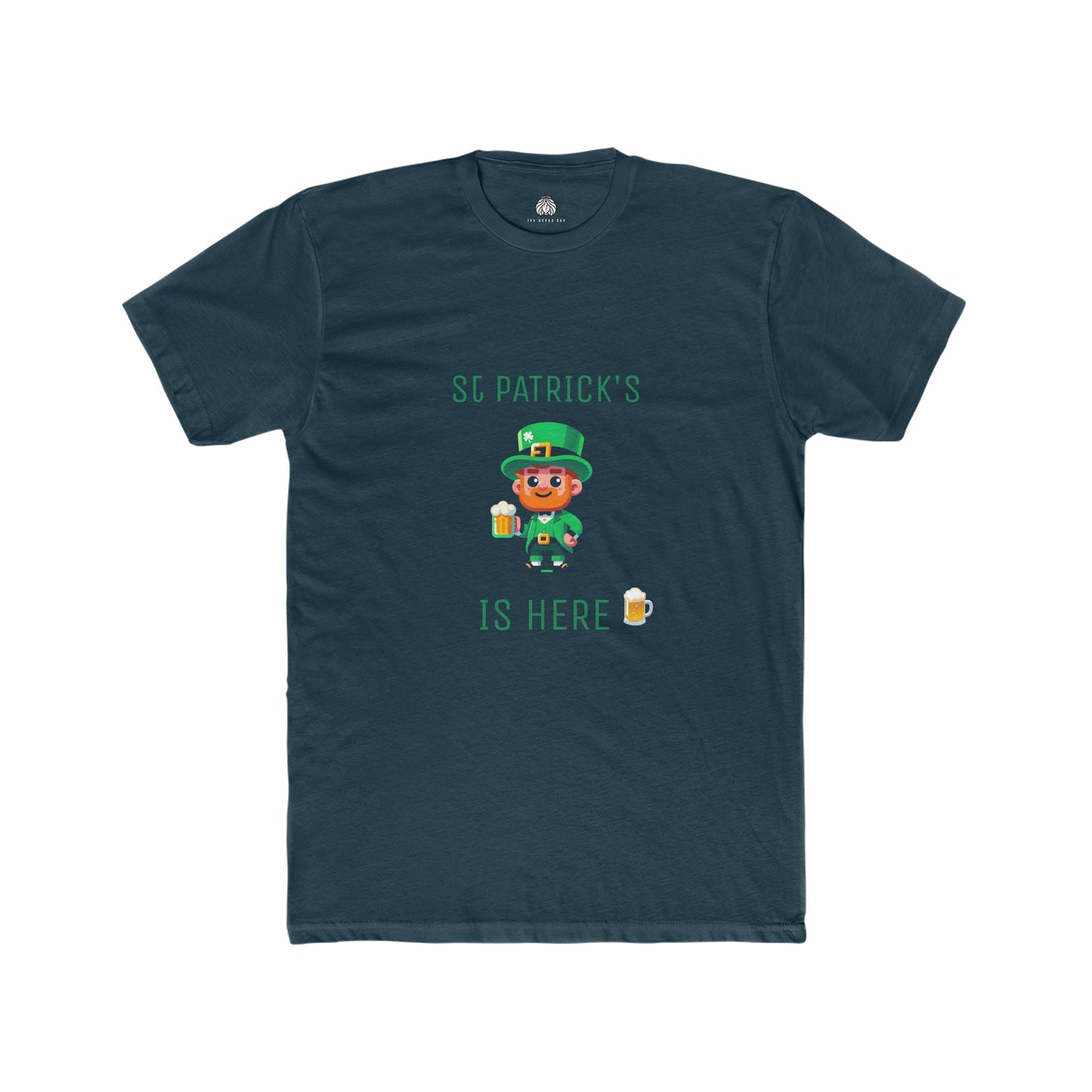 Saint Patrick's Is Here T-Shirt (Male Leprechaun) - Men