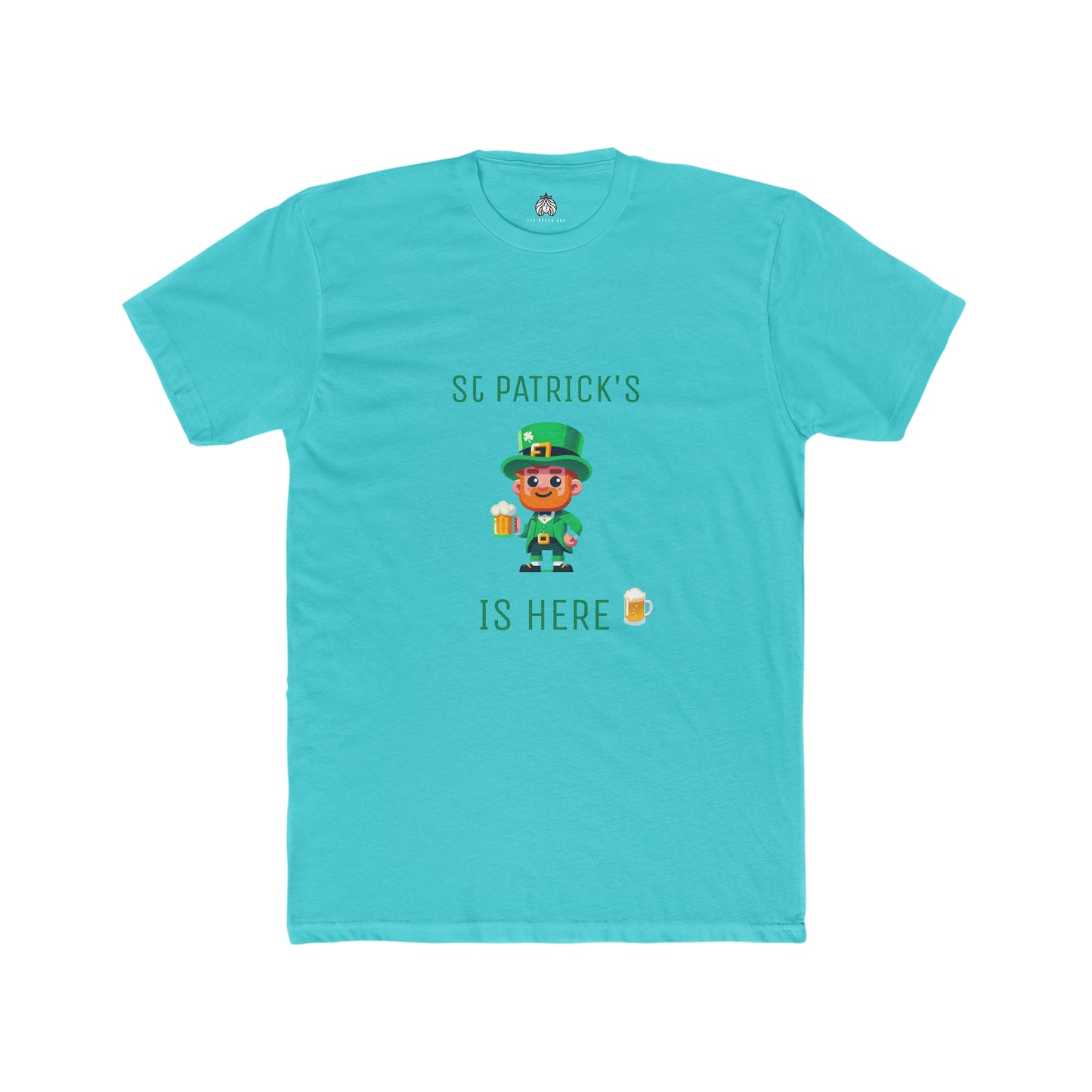 Saint Patrick's Is Here T-Shirt (Male Leprechaun) - Men