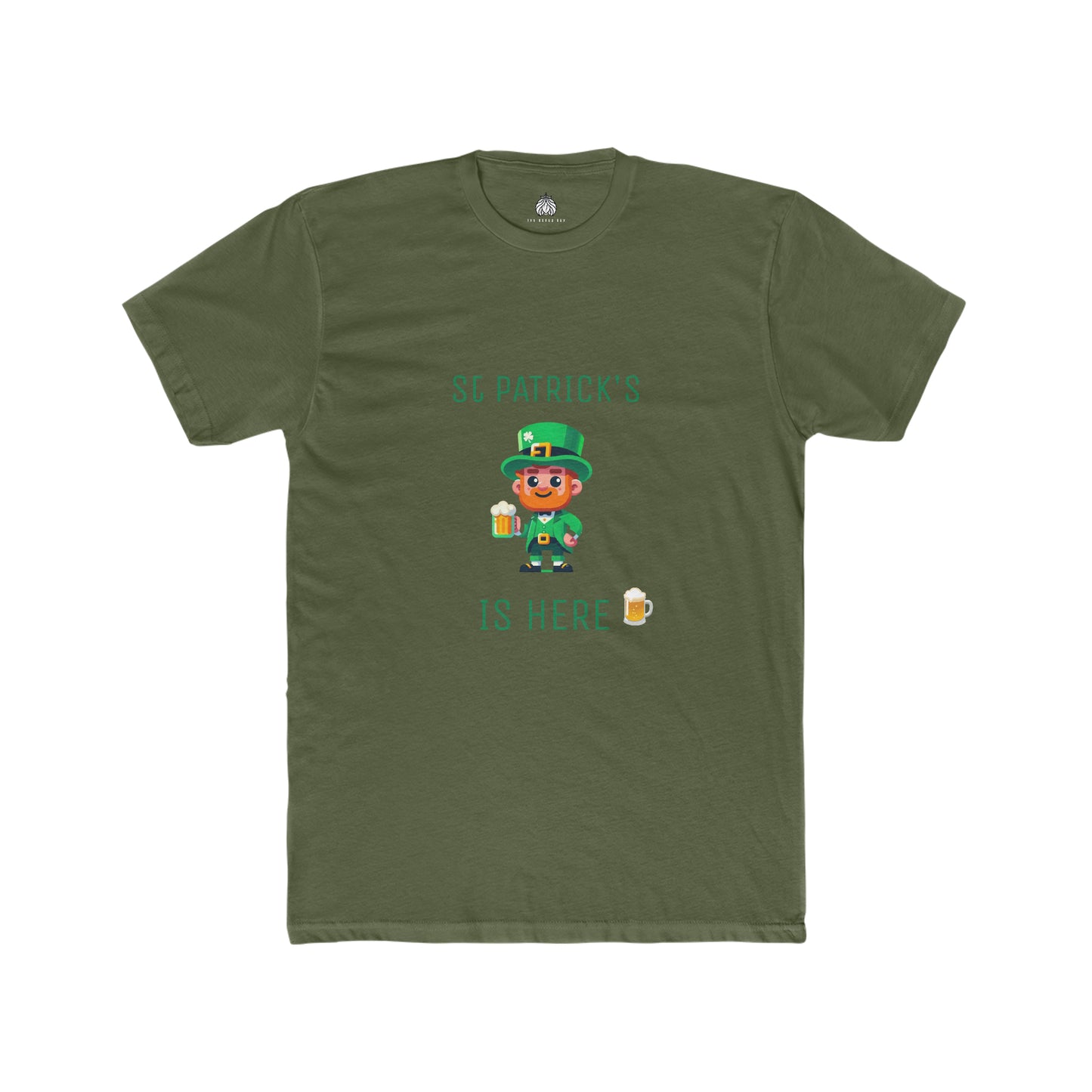 Saint Patrick's Is Here T-Shirt (Male Leprechaun) - Men