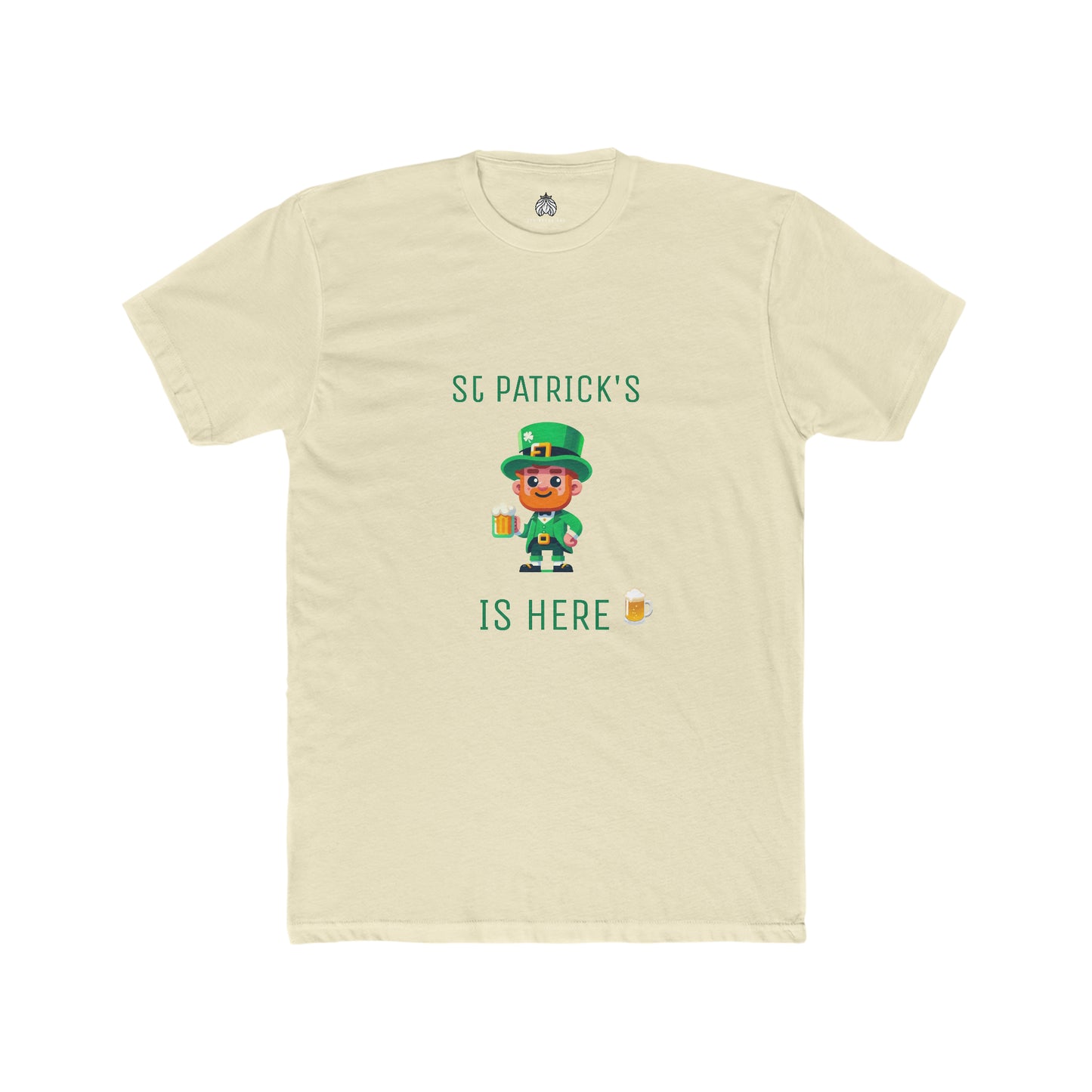 Saint Patrick's Is Here T-Shirt (Male Leprechaun) - Men
