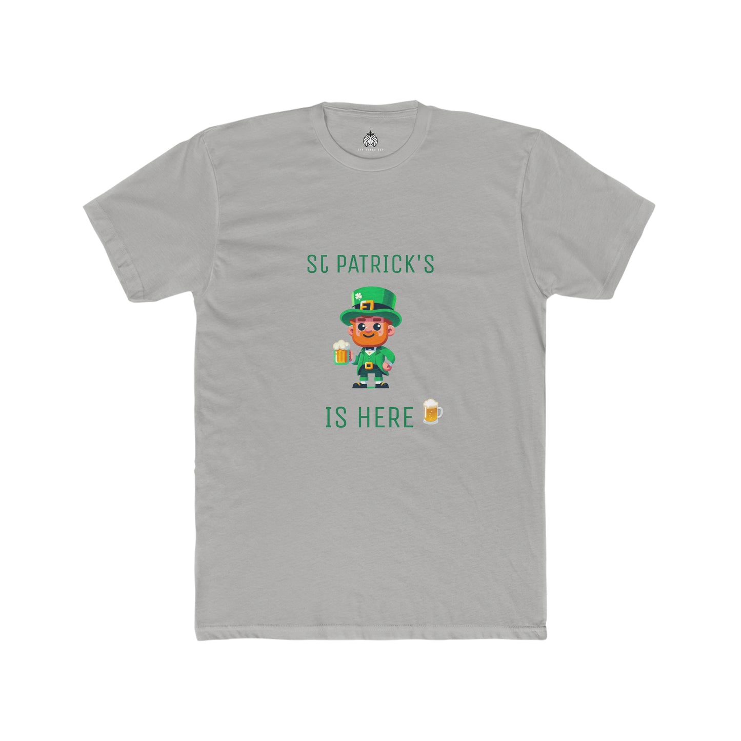 Saint Patrick's Is Here T-Shirt (Male Leprechaun) - Men