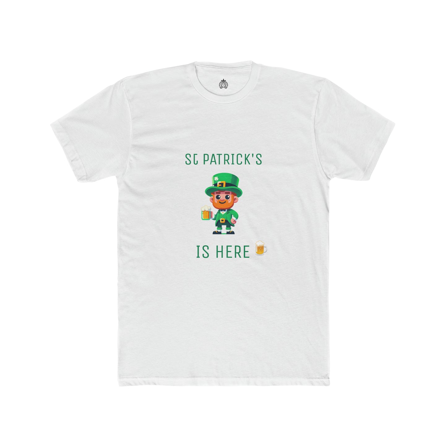 Saint Patrick's Is Here T-Shirt (Male Leprechaun) - Men