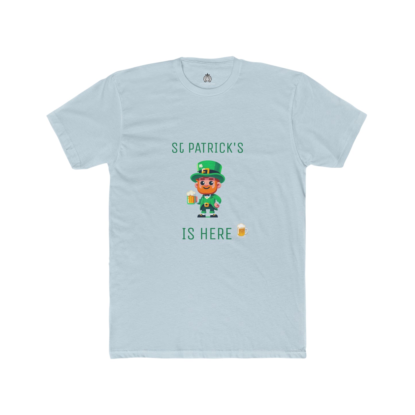 Saint Patrick's Is Here T-Shirt (Male Leprechaun) - Men