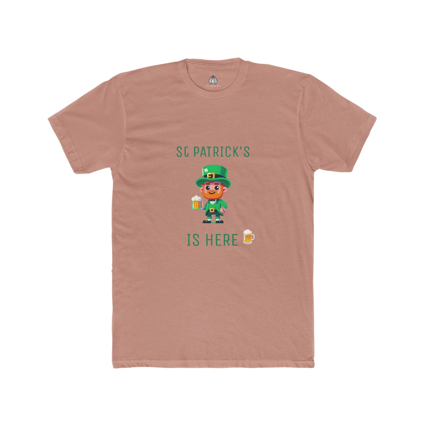 Saint Patrick's Is Here T-Shirt (Male Leprechaun) - Men