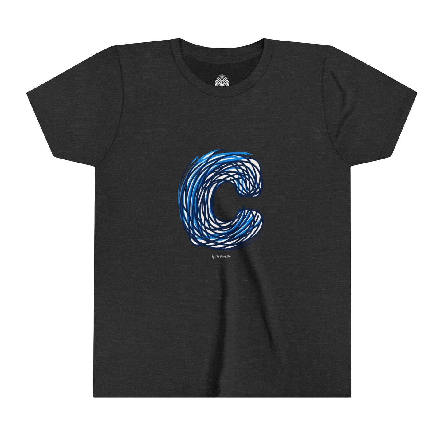Scribbles (Letter C) T-Shirt - Youth Short Sleeve Tee