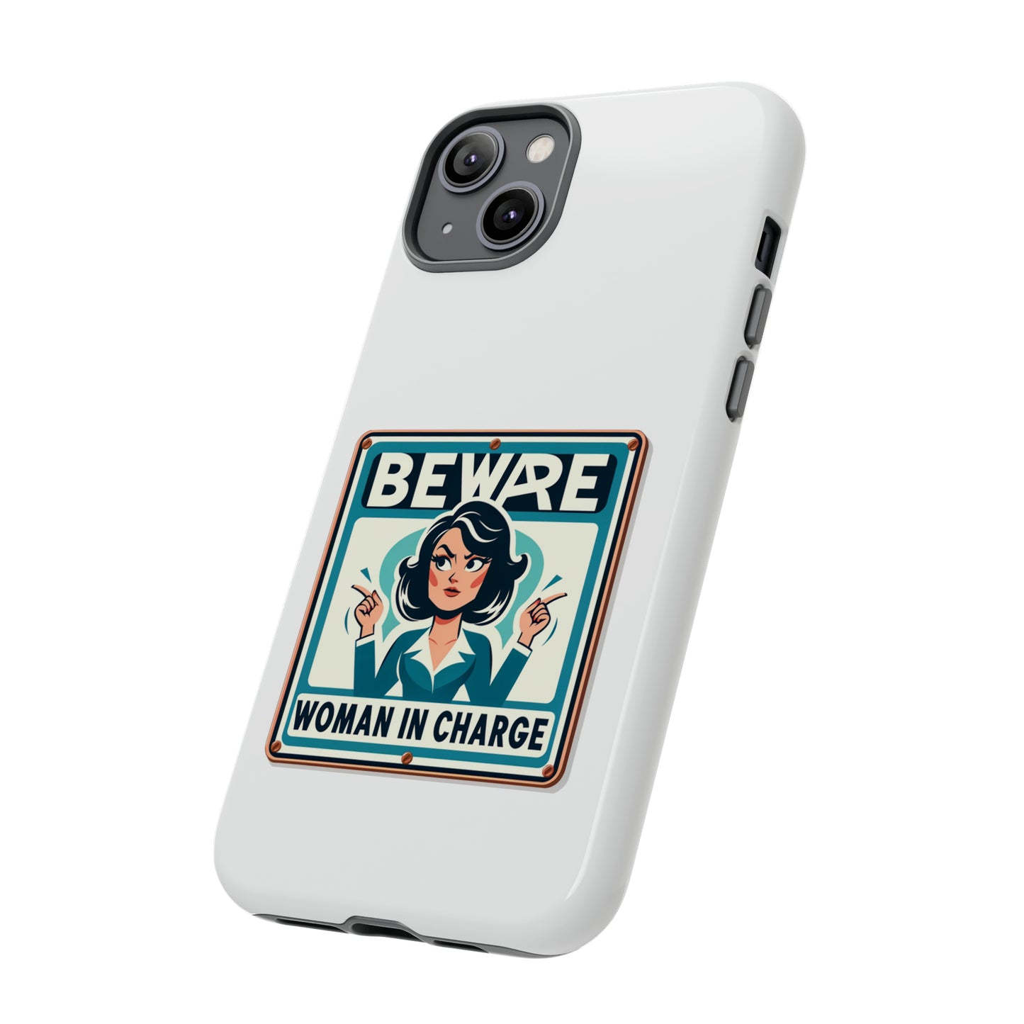 Woman In Charge (Retro 70s - White) - Tough Cases