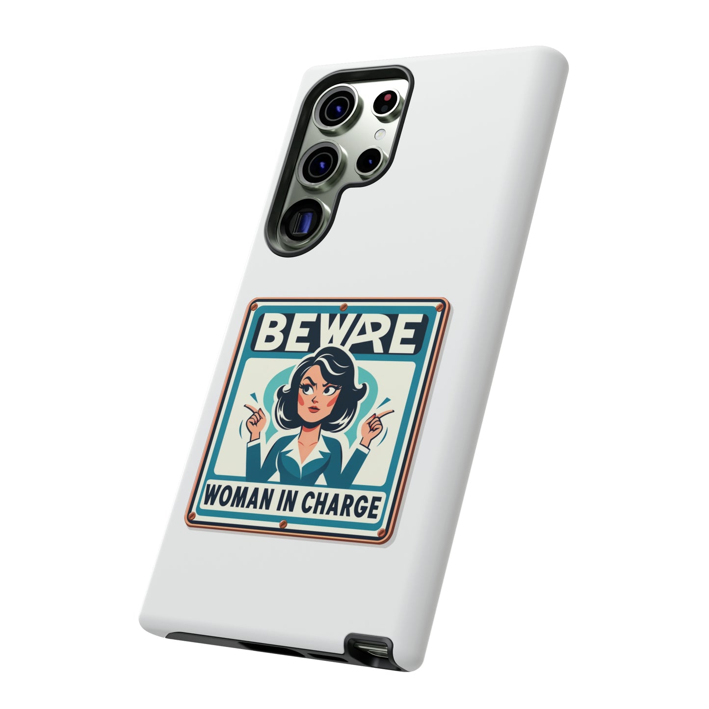 Woman In Charge (Retro 70s - White) - Tough Cases