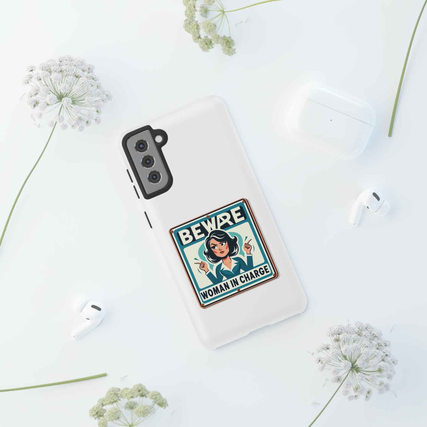 Woman In Charge (Retro 70s - White) - Tough Cases