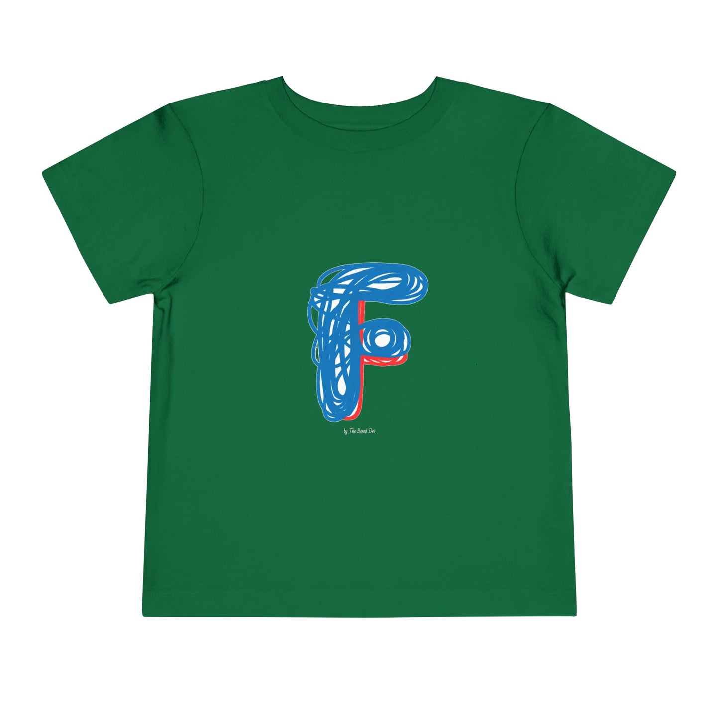 Scribbles (Letter F) T-Shirt - Toddler Short Sleeve Tee