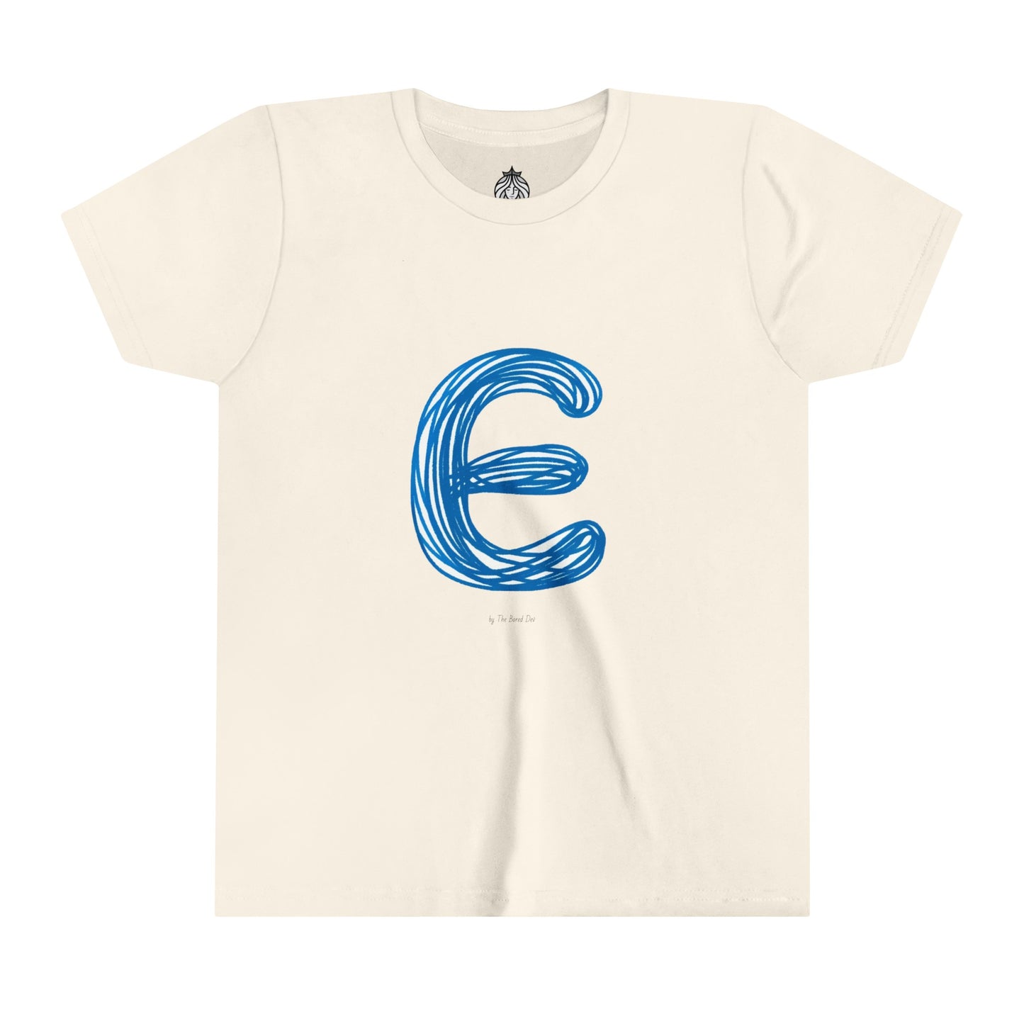 Scribbles (Letter E) T-Shirt - Youth Short Sleeve Tee