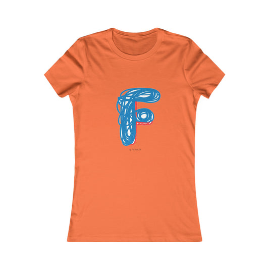 Scribbles (Letter F) T-shirt - Women's Favorite Tee