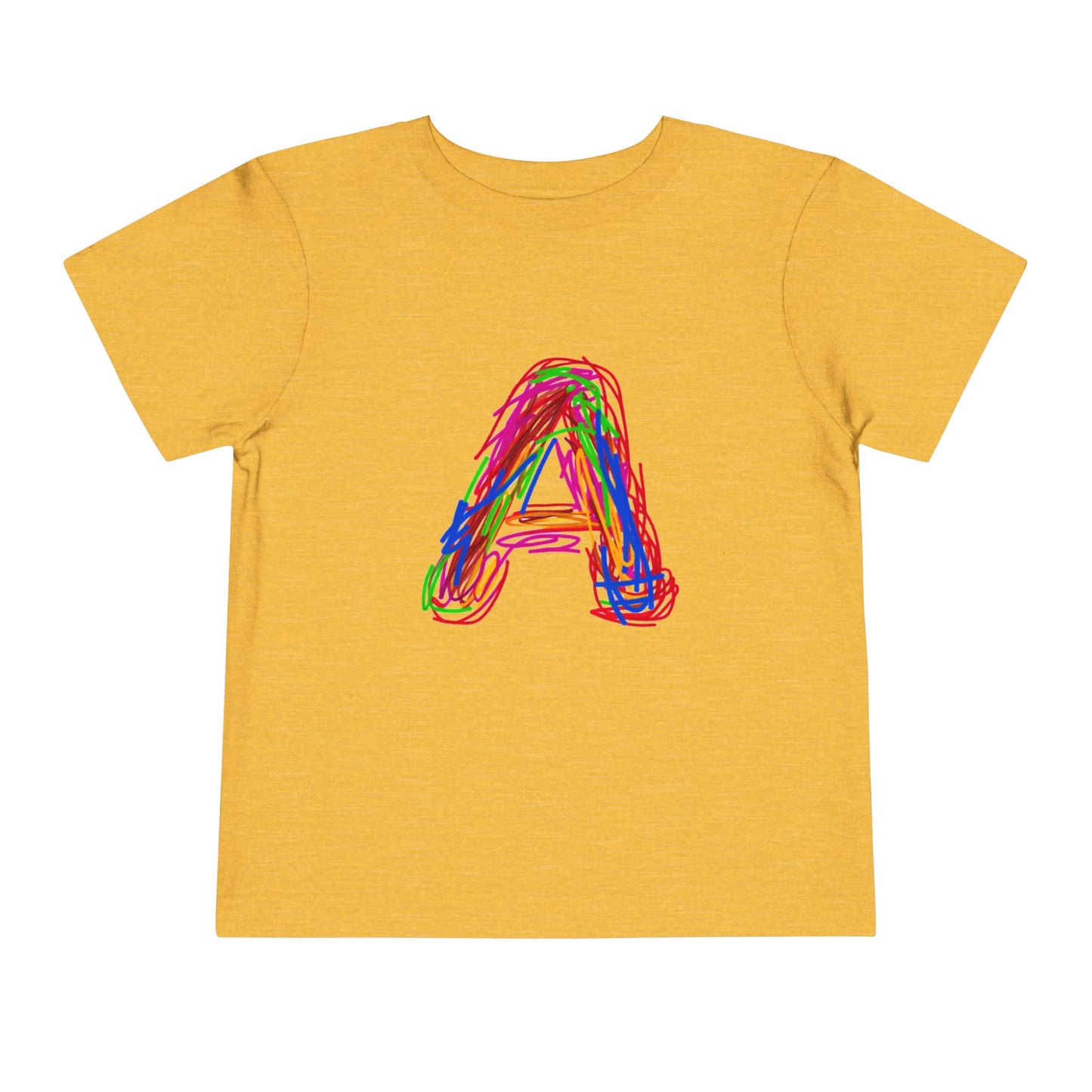 Scribbles (Letter A) T-Shirt - Toddler Short Sleeve Tee