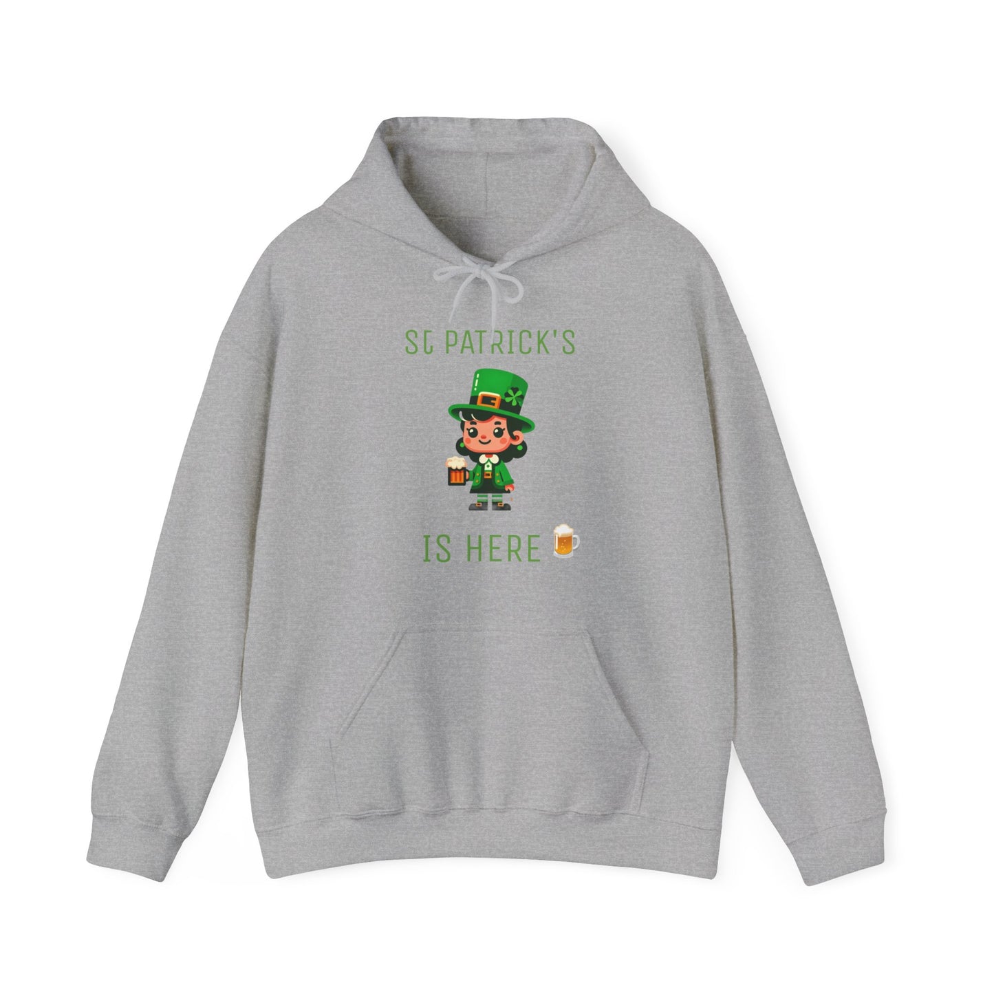 Saint Patrick's Is Here Female - Unisex Heavy Blend™ Hooded Sweatshirt
