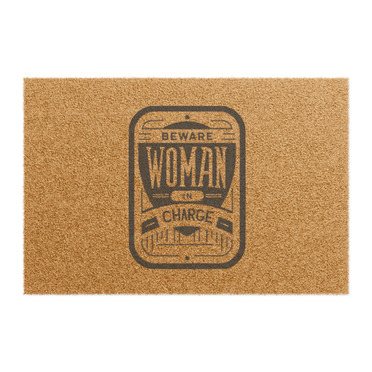 Beware Woman In Charge - Doormat