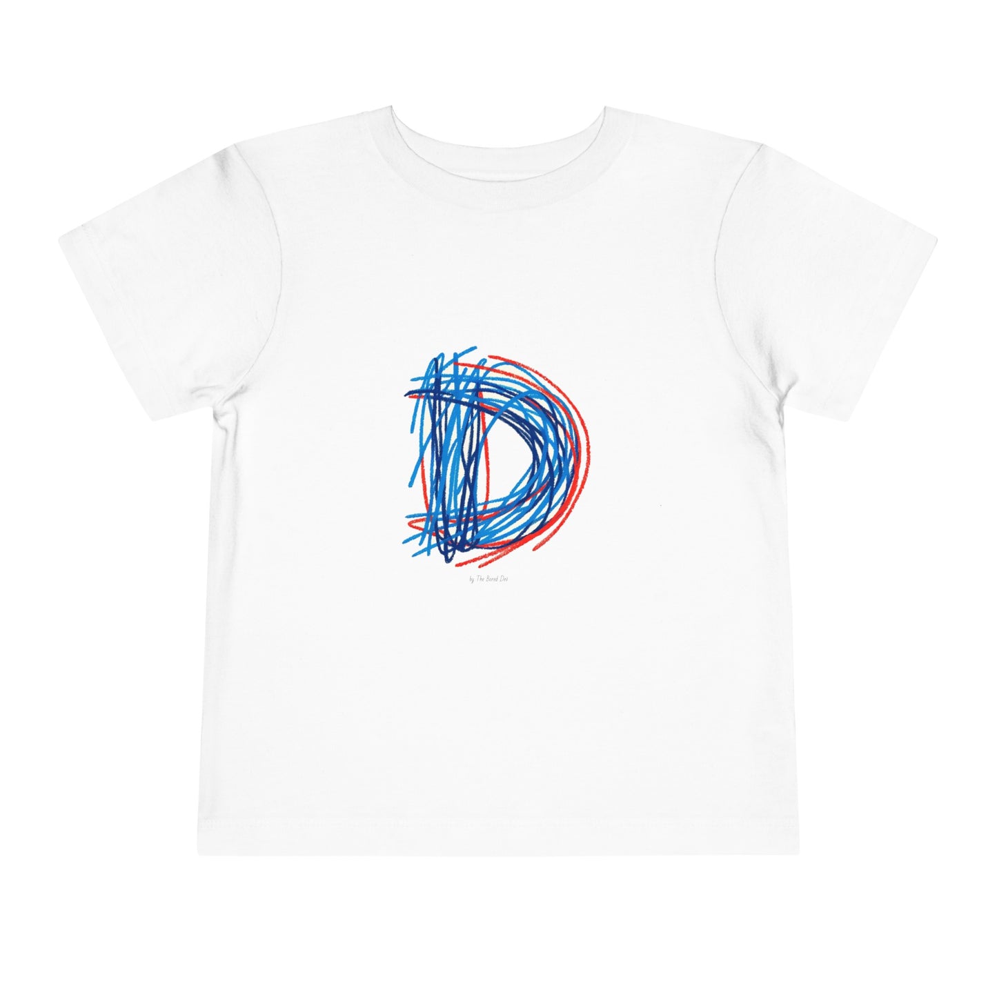 Scribbles (Letter D) T-Shirt - Toddler Short Sleeve Tee