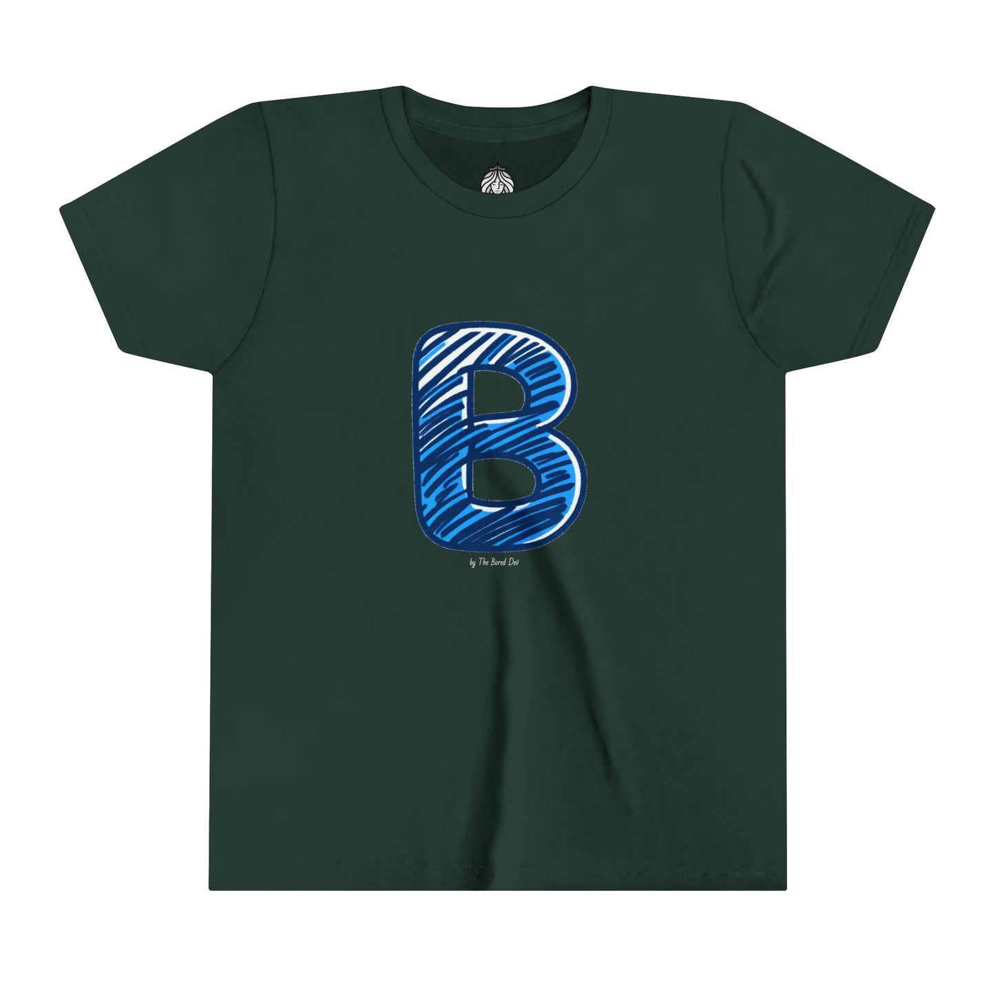 Scribbles (Letter B) T-Shirt - Youth Short Sleeve Tee